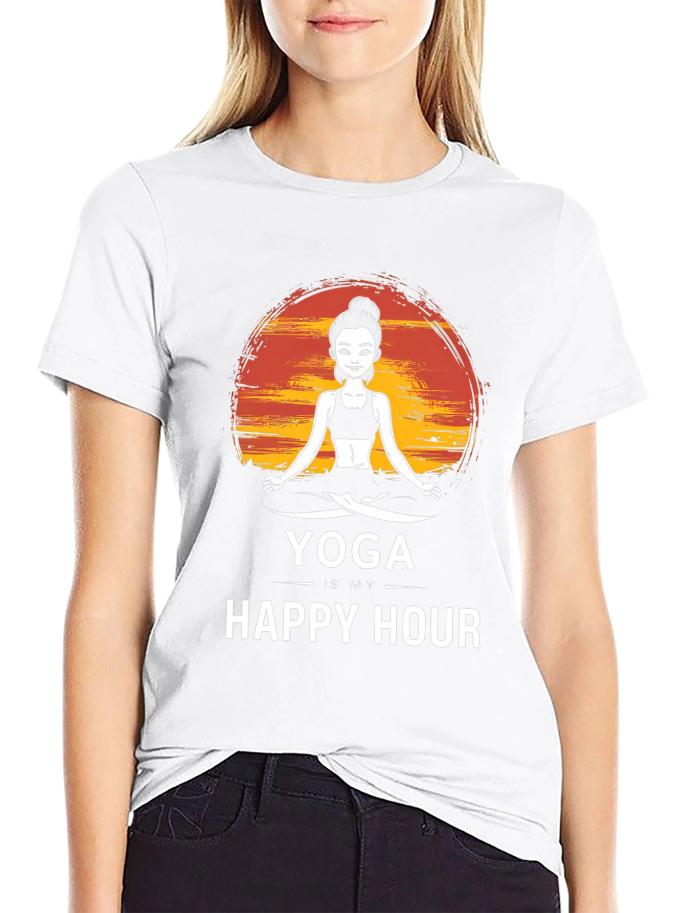 Yoga is My Happy Hour T-Shirt