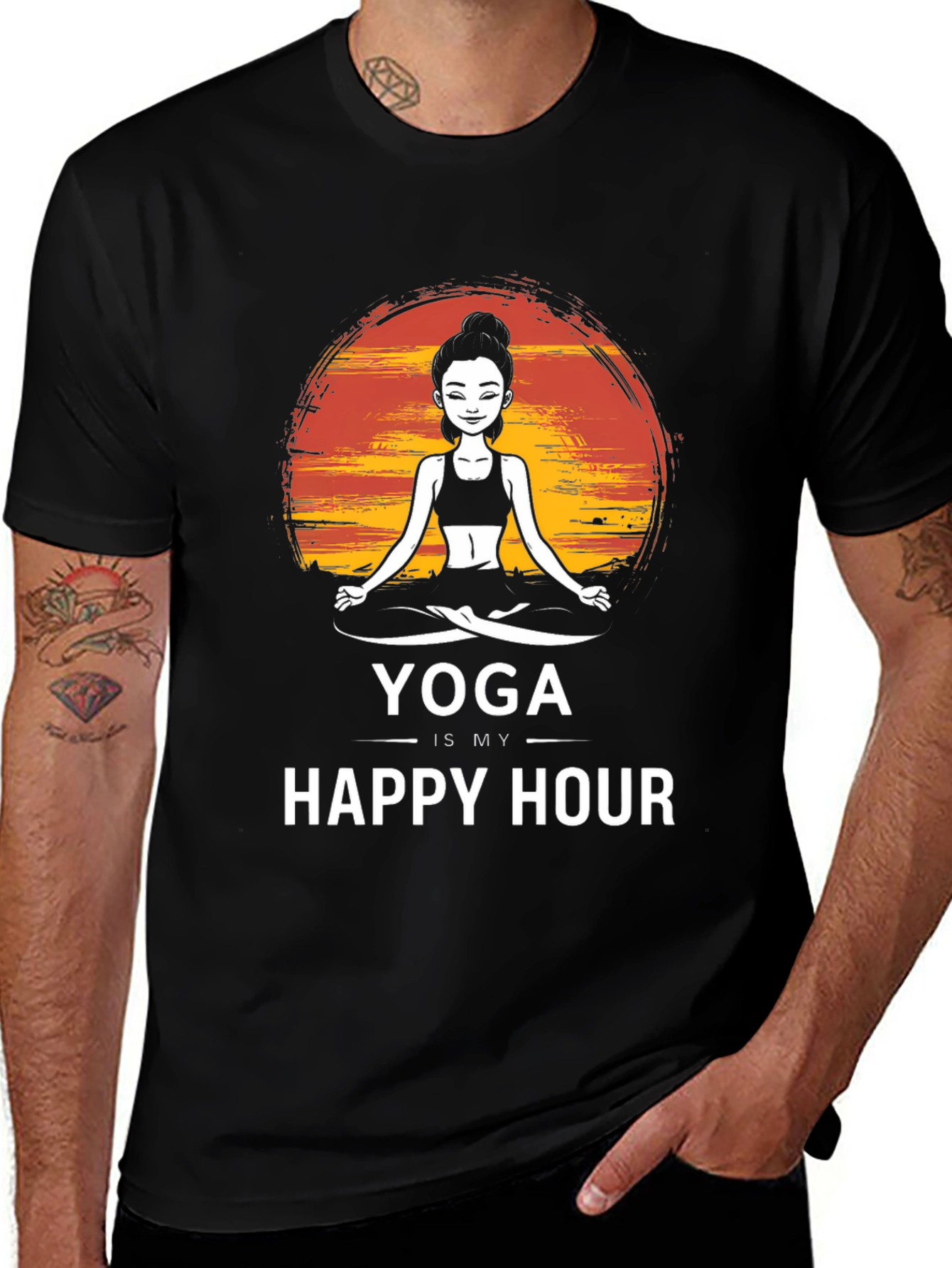 Yoga is My Happy Hour T-Shirt