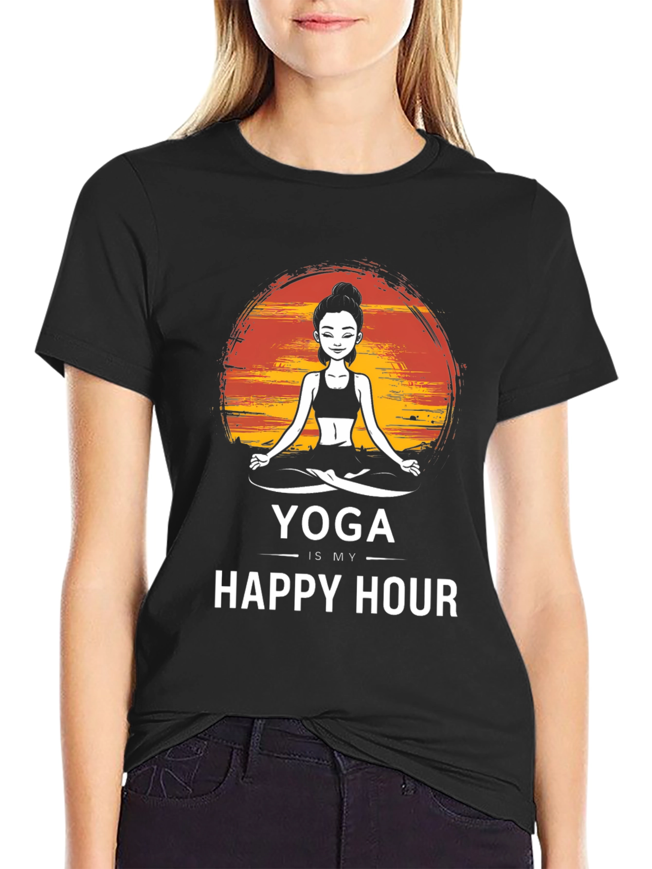 Yoga is My Happy Hour T-Shirt