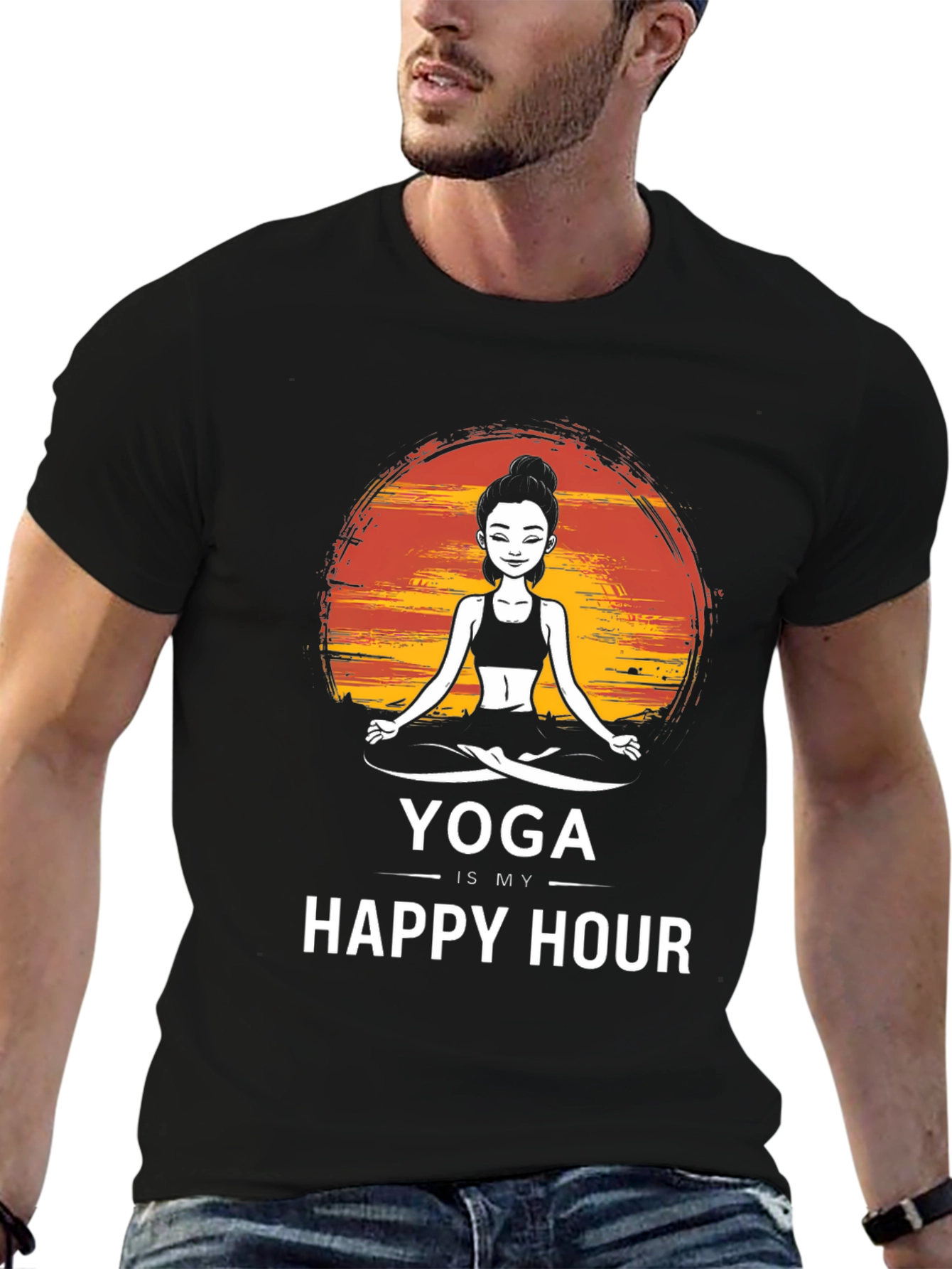 Yoga is My Happy Hour T-Shirt
