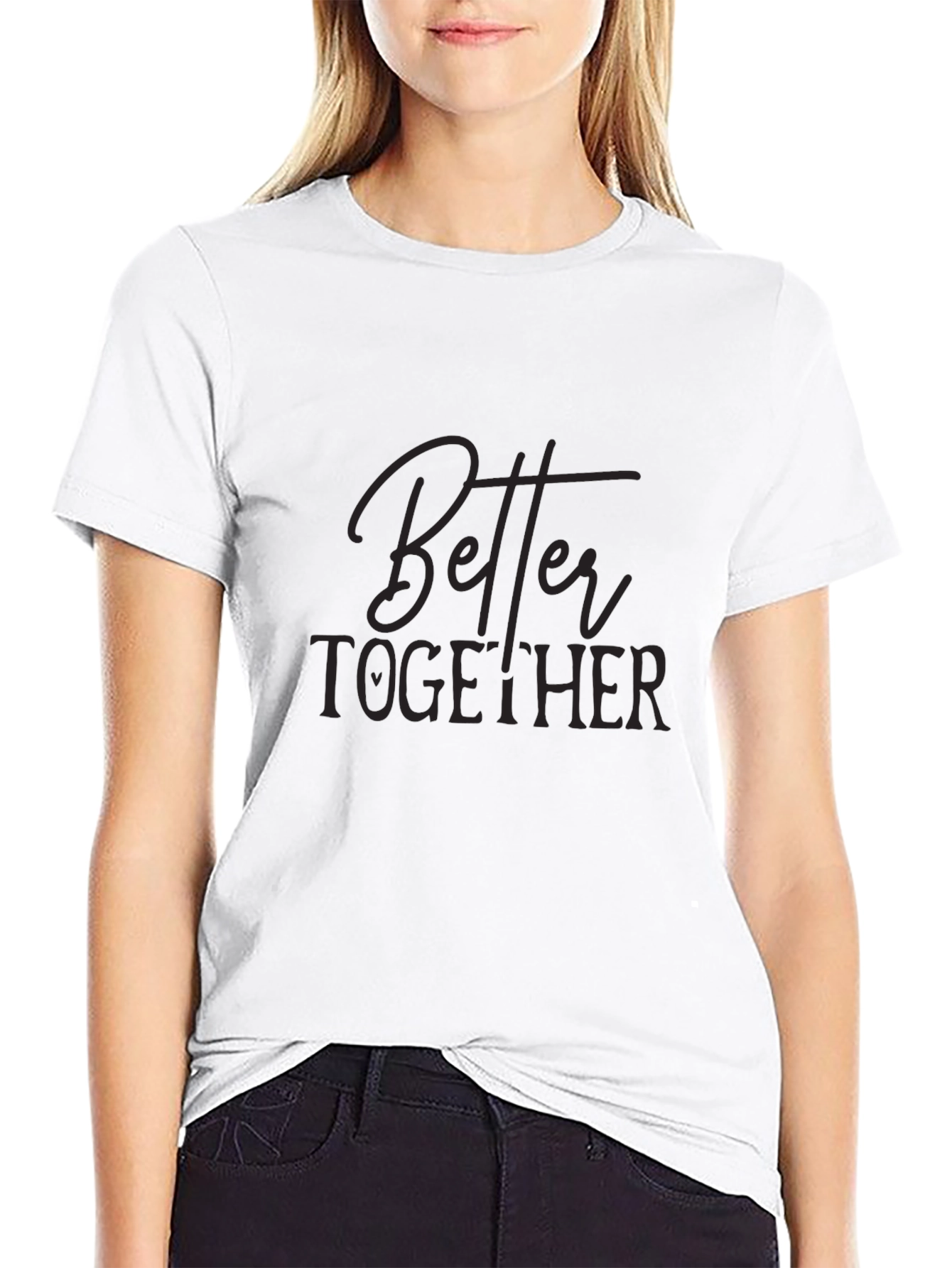 Better Together Graphic Black T-Shirt