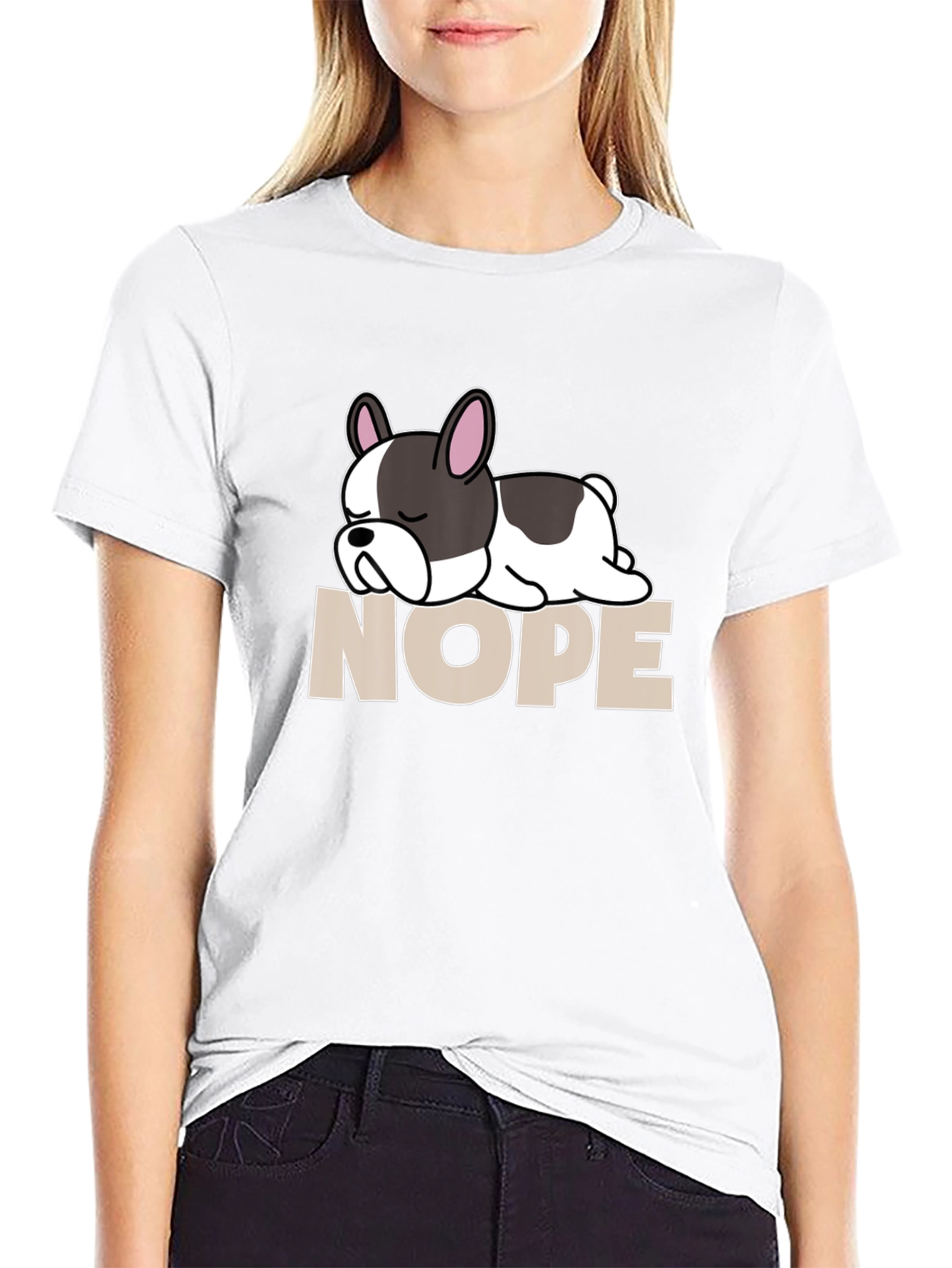 Nope French Bulldog T-Shirt