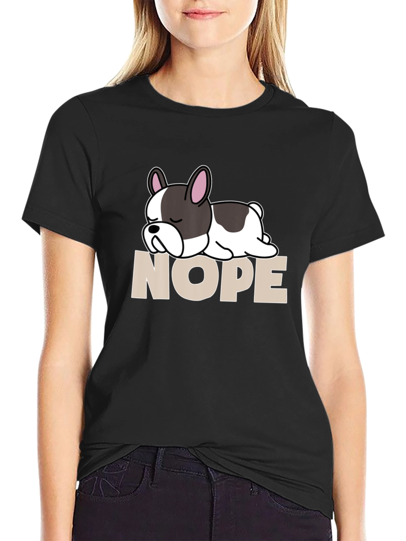 Nope French Bulldog T-Shirt