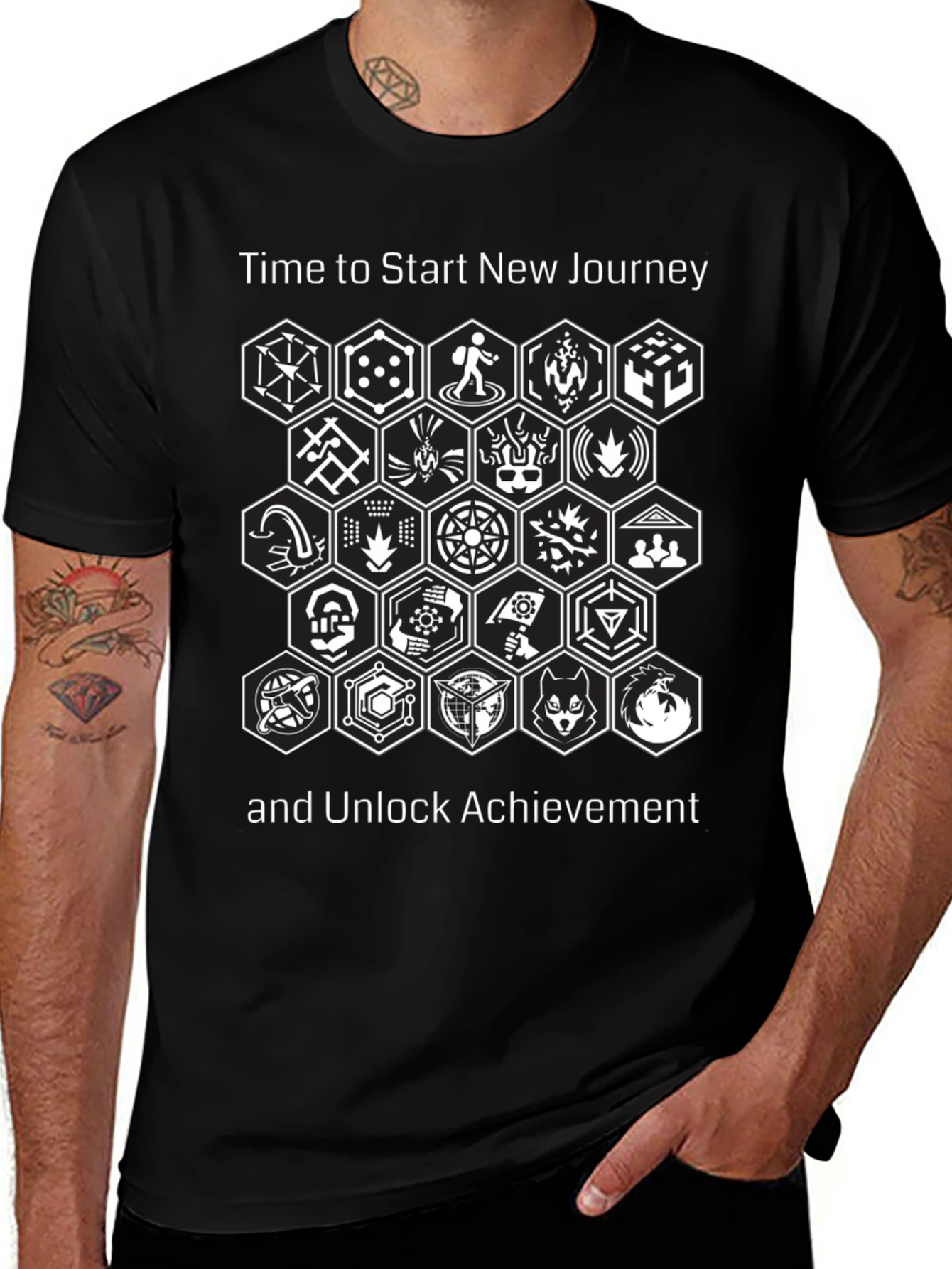 Start New Journey T-Shirt - Gamer Achievement Design