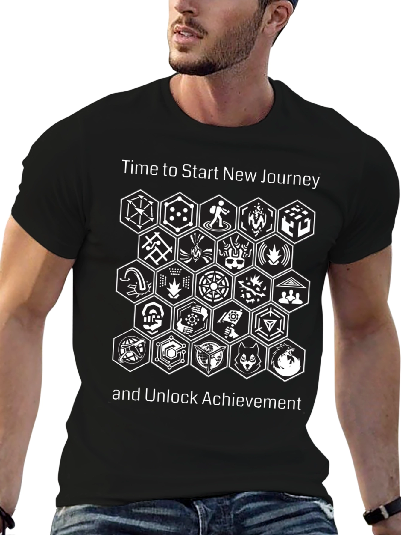 Start New Journey T-Shirt - Gamer Achievement Design