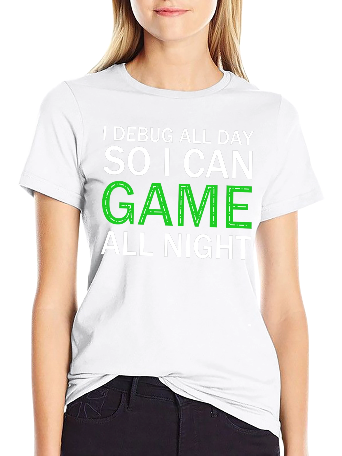 Debug All Day Game All Night Graphic Tee