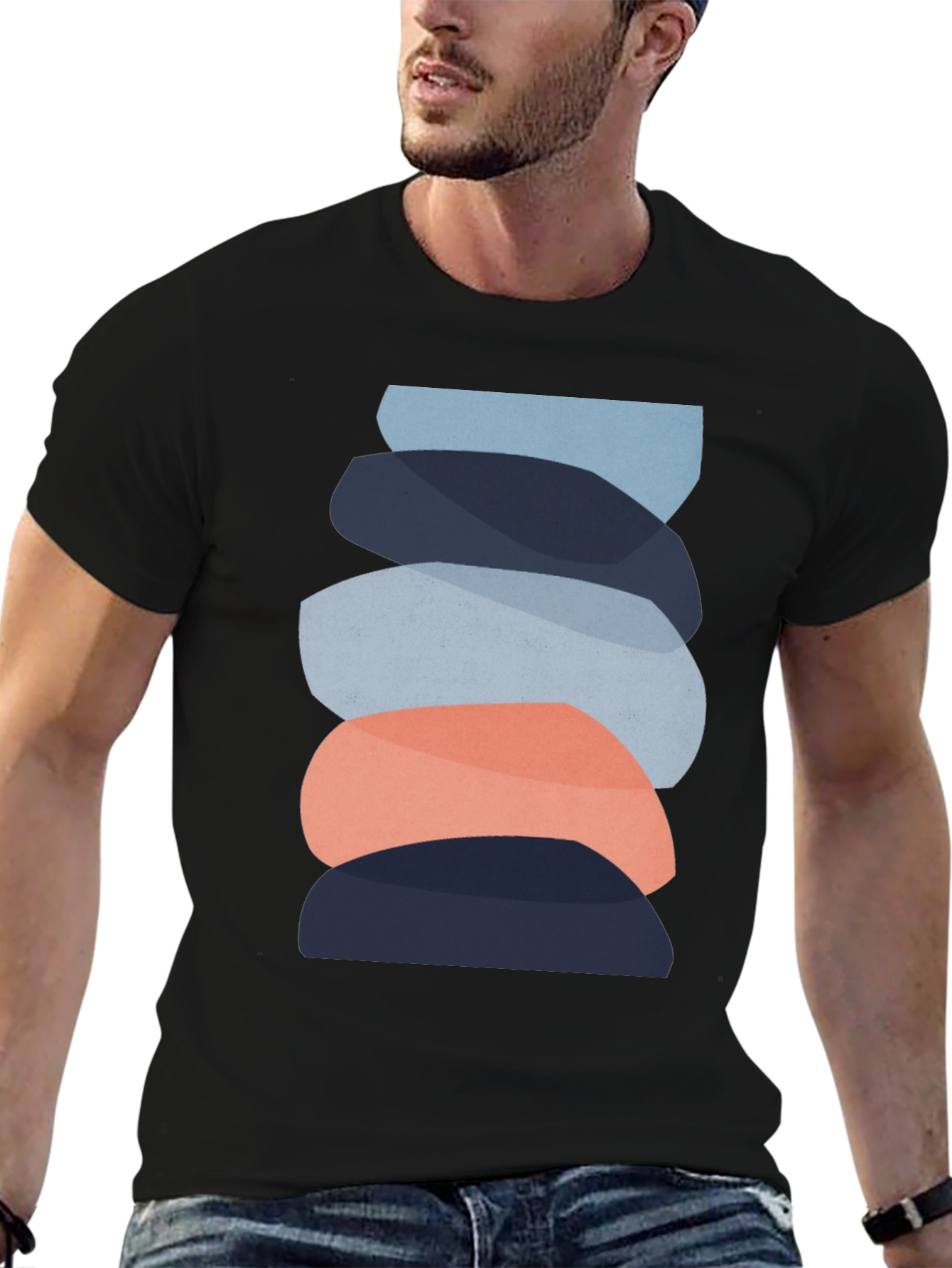 Modern Zen Stone Stack Graphic Tee