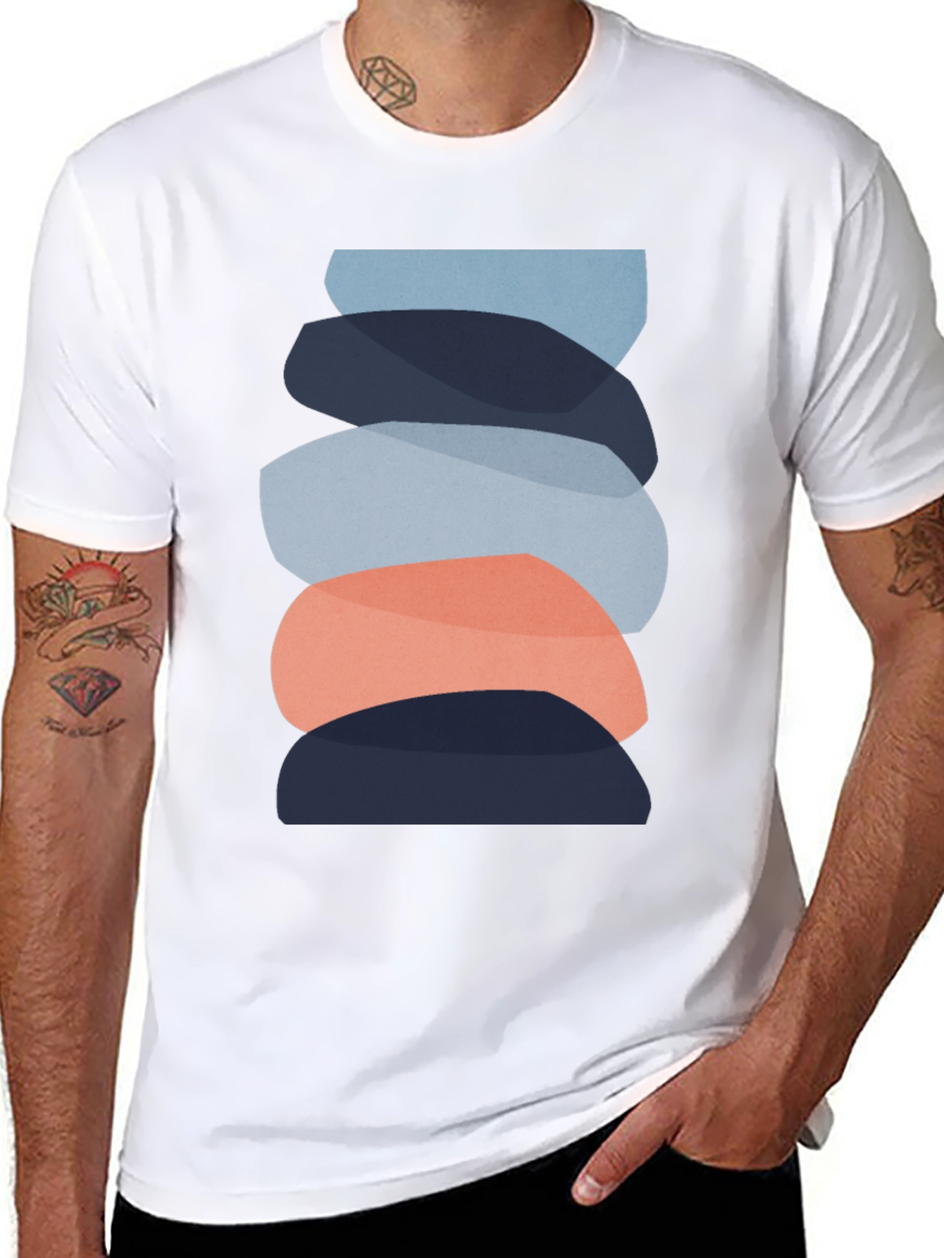 Modern Zen Stone Stack Graphic Tee