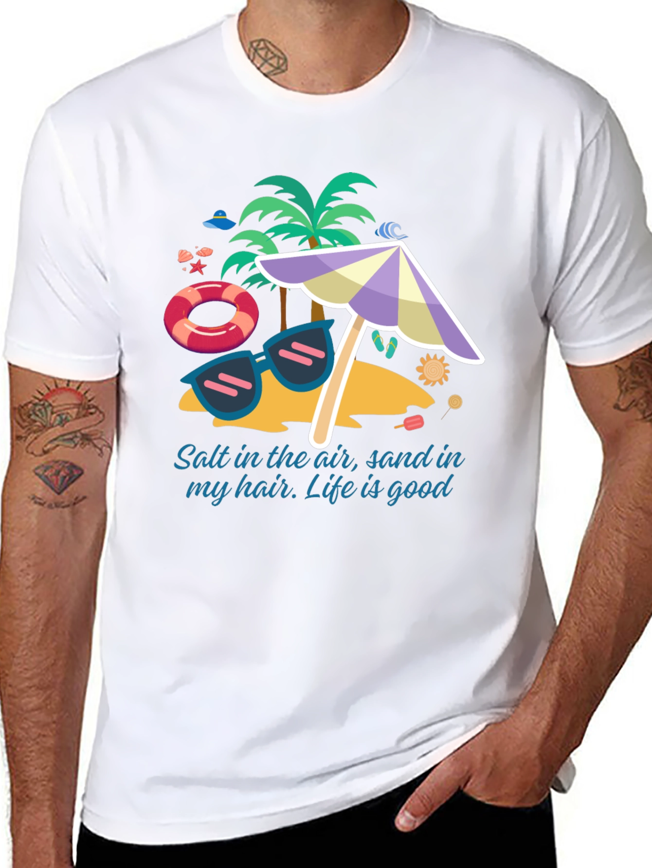 Salt In The Air Beach Graphic T-Shirt