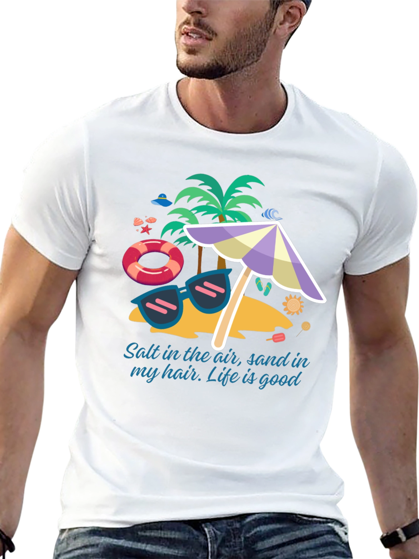 Salt In The Air Beach Graphic T-Shirt