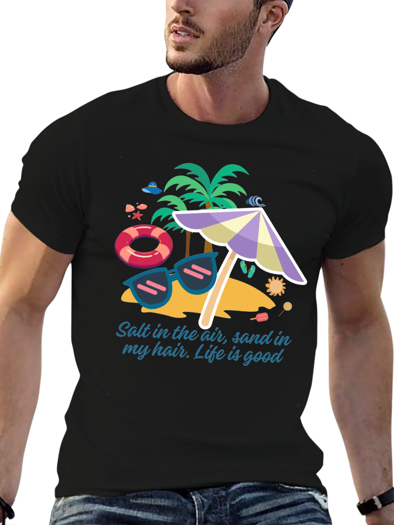 Salt In The Air Beach Graphic T-Shirt