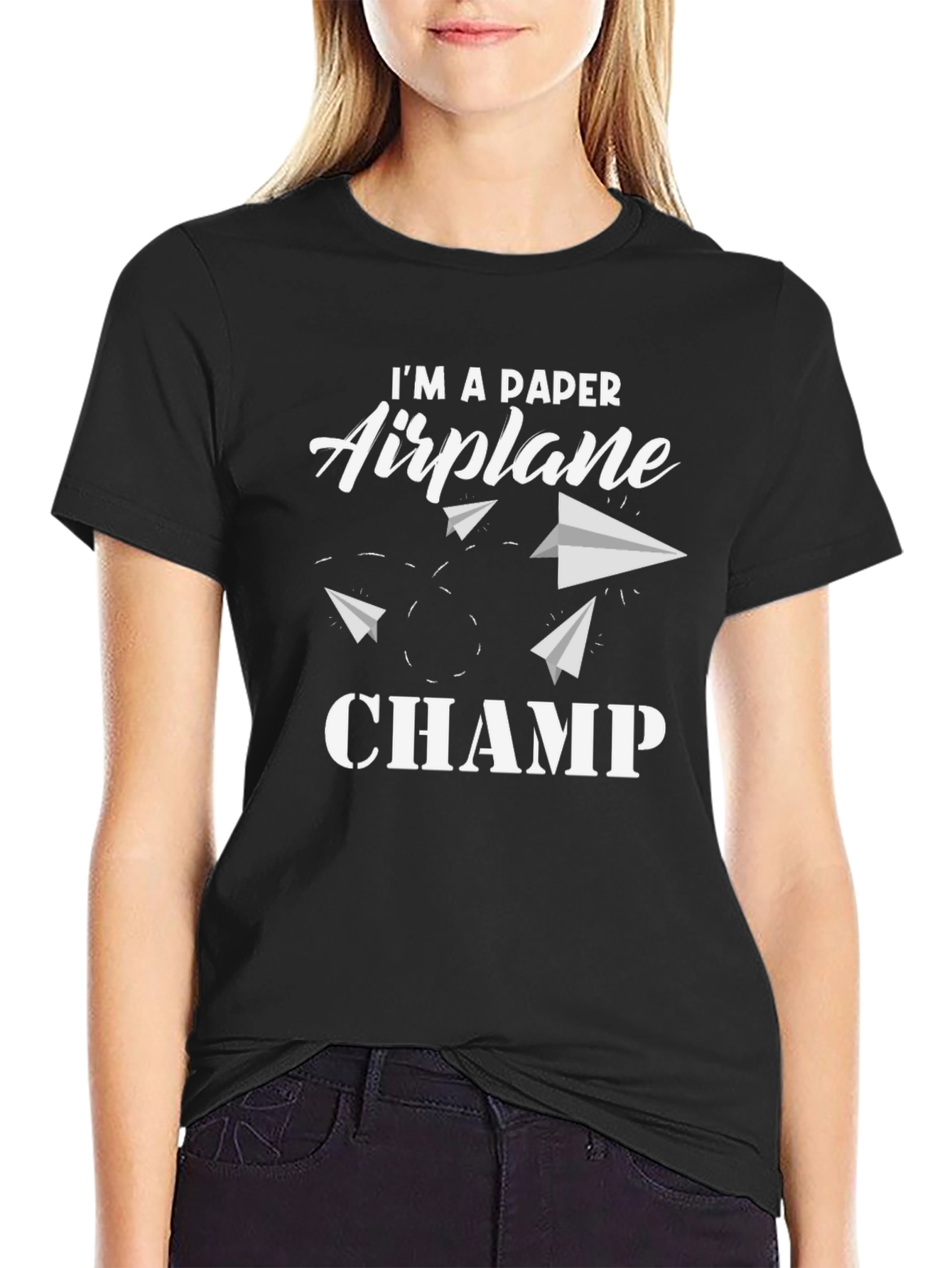 Im a Paper Airplane Champ Graphic T-Shirt