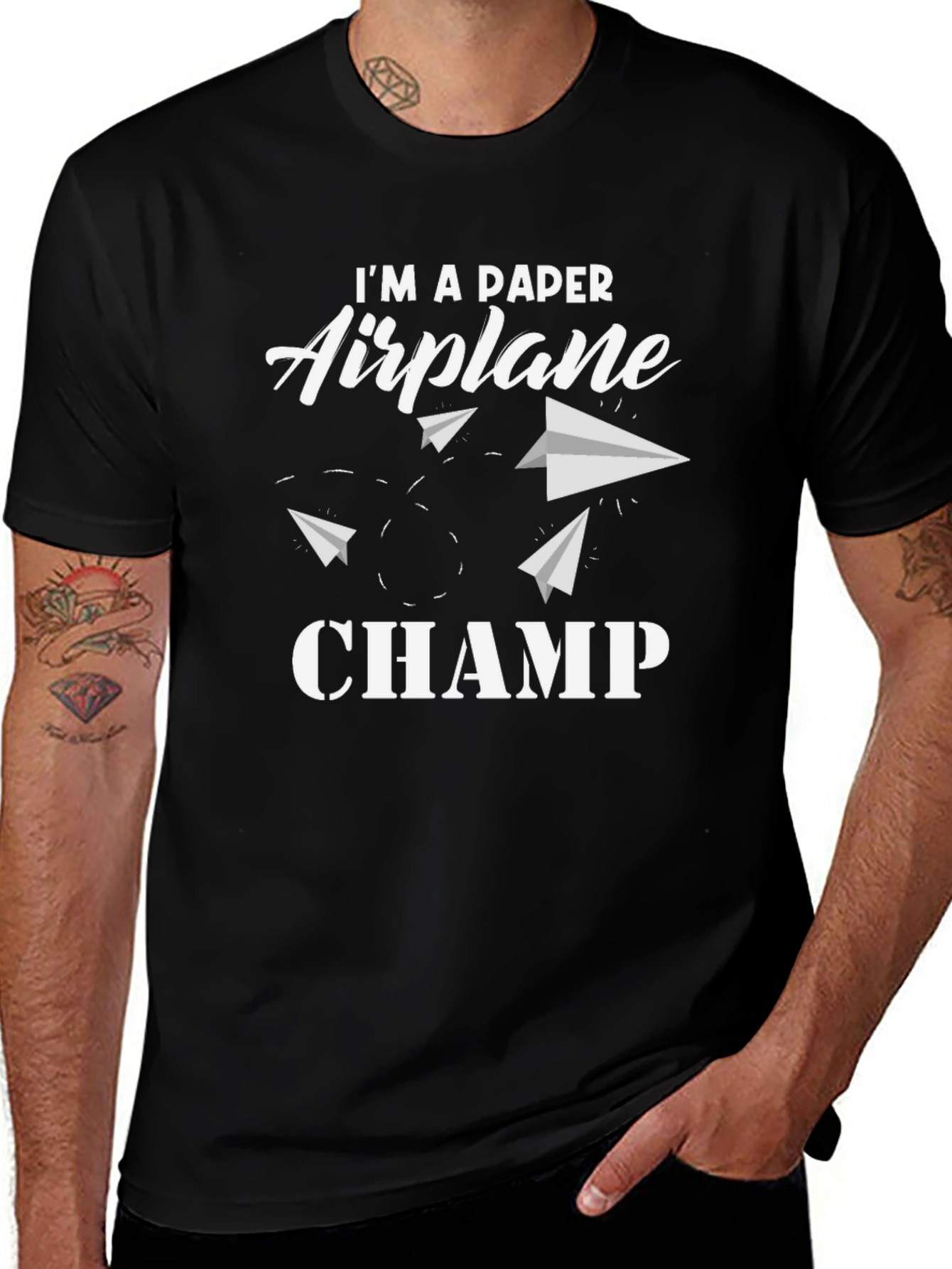 Im a Paper Airplane Champ Graphic T-Shirt