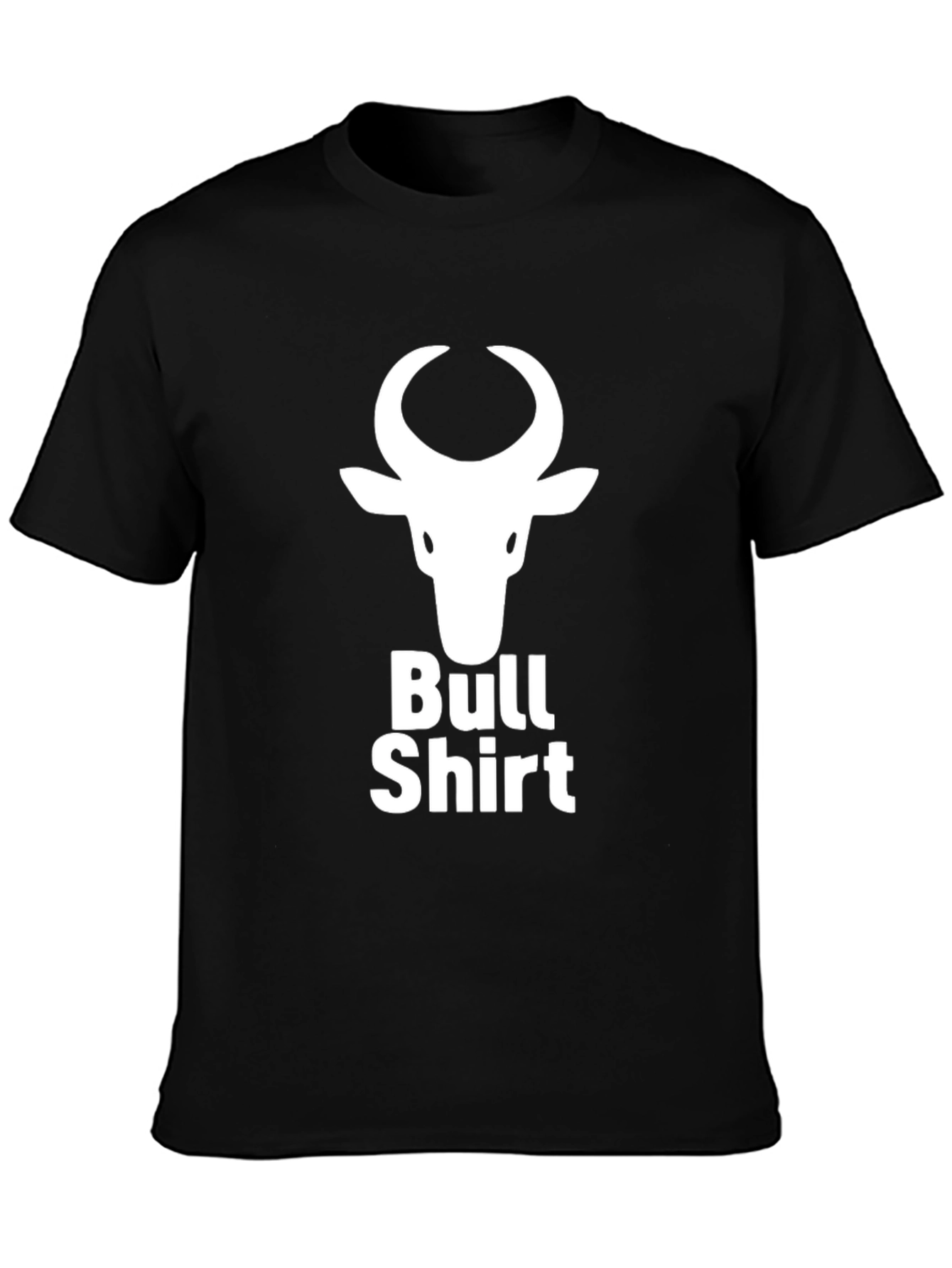 Bull Shirt Graphic Tee - Black Cotton T-Shirt