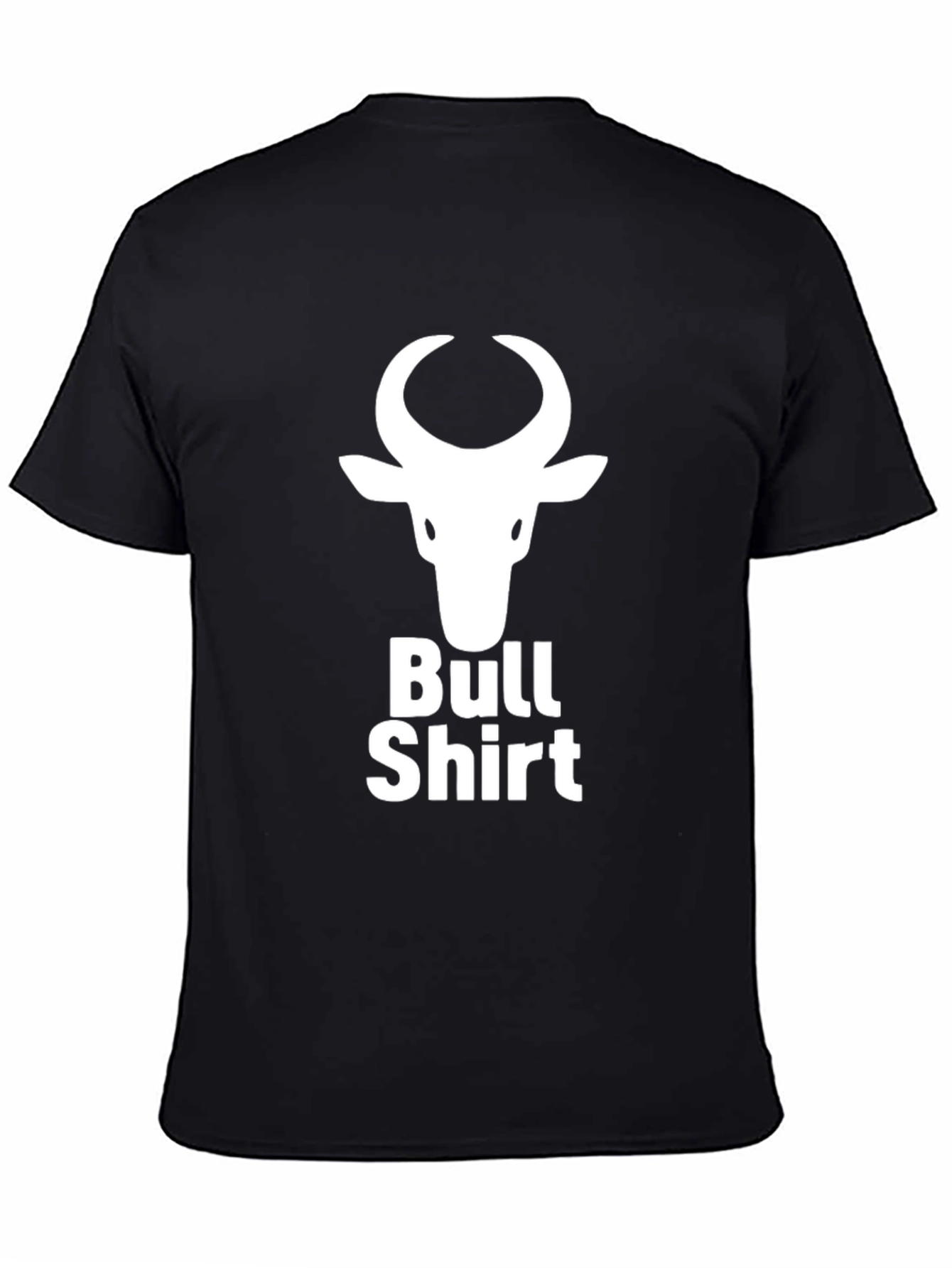 Bull Shirt Graphic Tee - Black Cotton T-Shirt