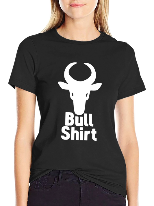Bull Shirt Graphic Tee - Black Cotton T-Shirt