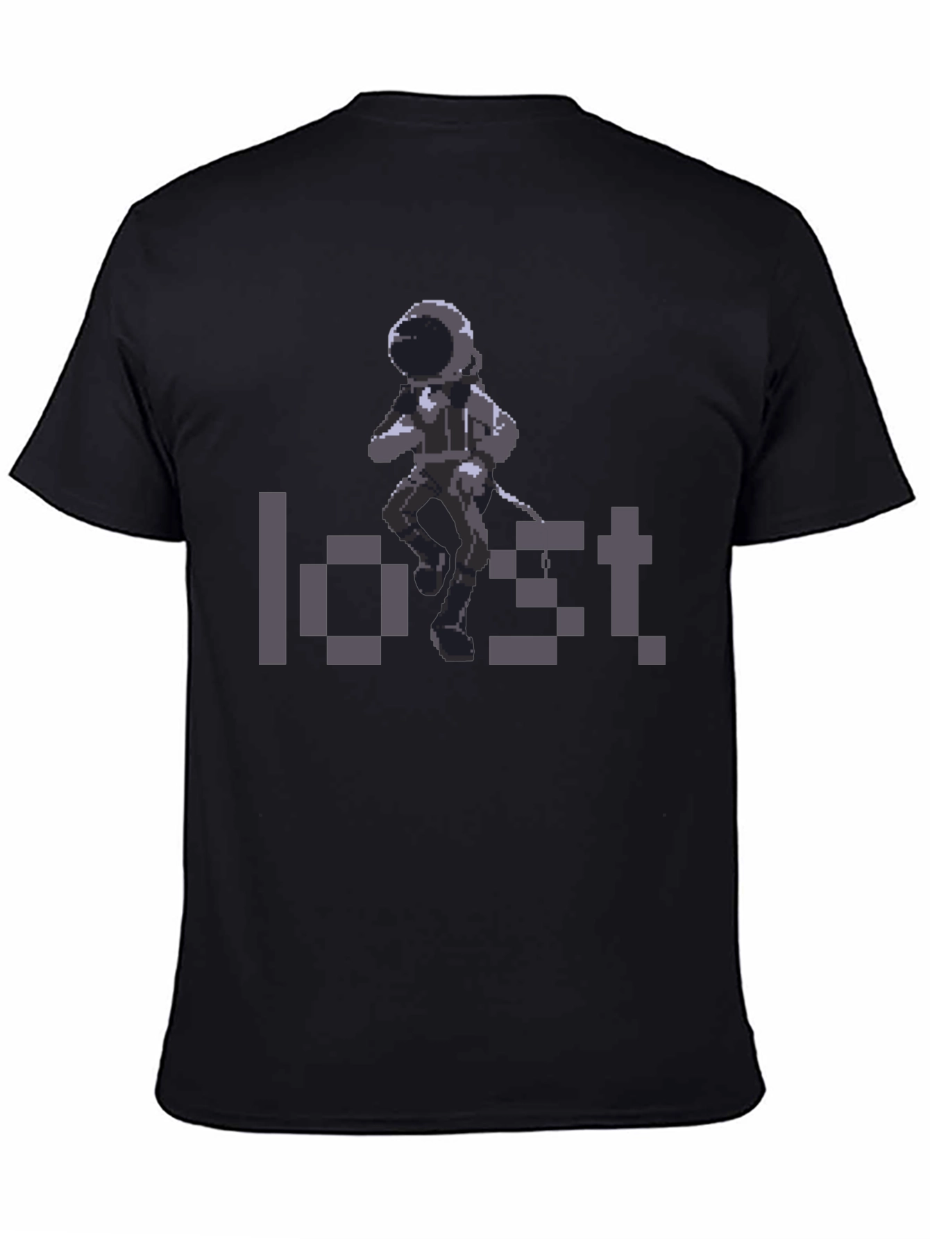 Lost Astronaut Graphic T-Shirt - Retro Pixel Style