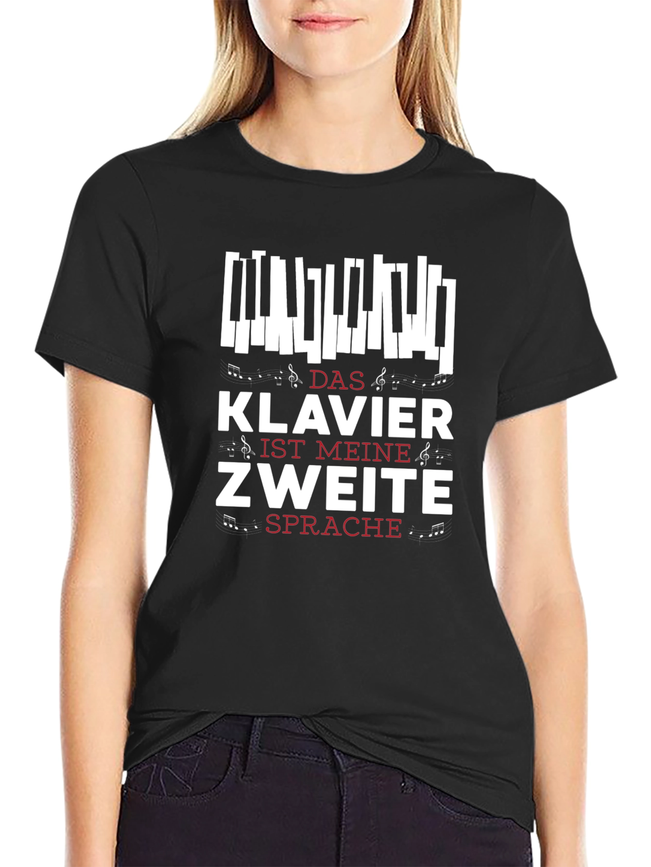 Das Klavier Ist Meine Zweite Sprache T-Shirt