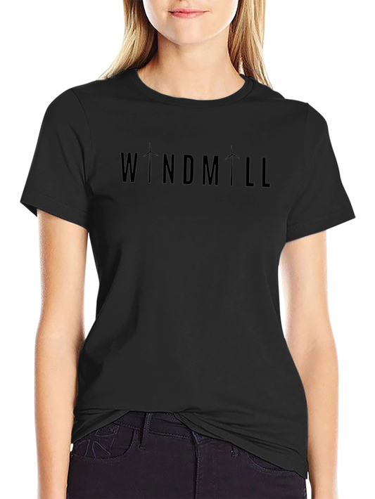 Windmill Graphic T-Shirt - Eco-Friendly Style