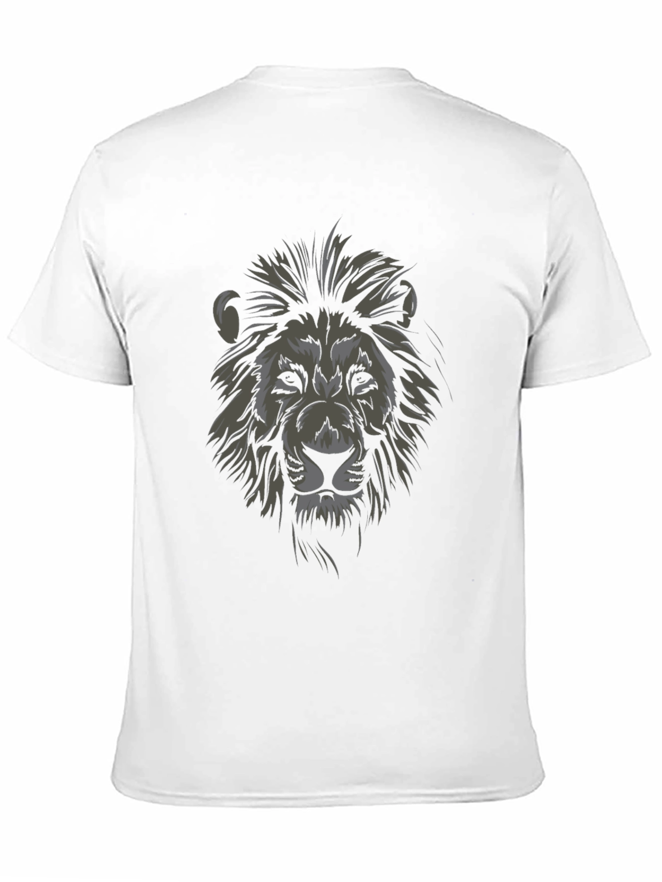 Lion Graphic Tee - Stylish Mens Black T-Shirt