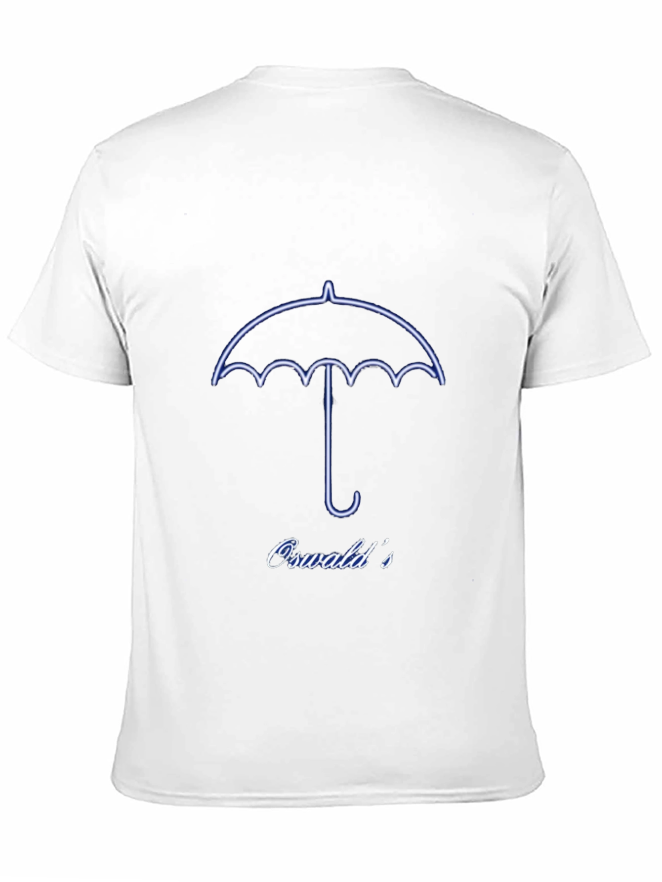 Oswalds Umbrella Graphic Tee - Trendy Black T-Shirt