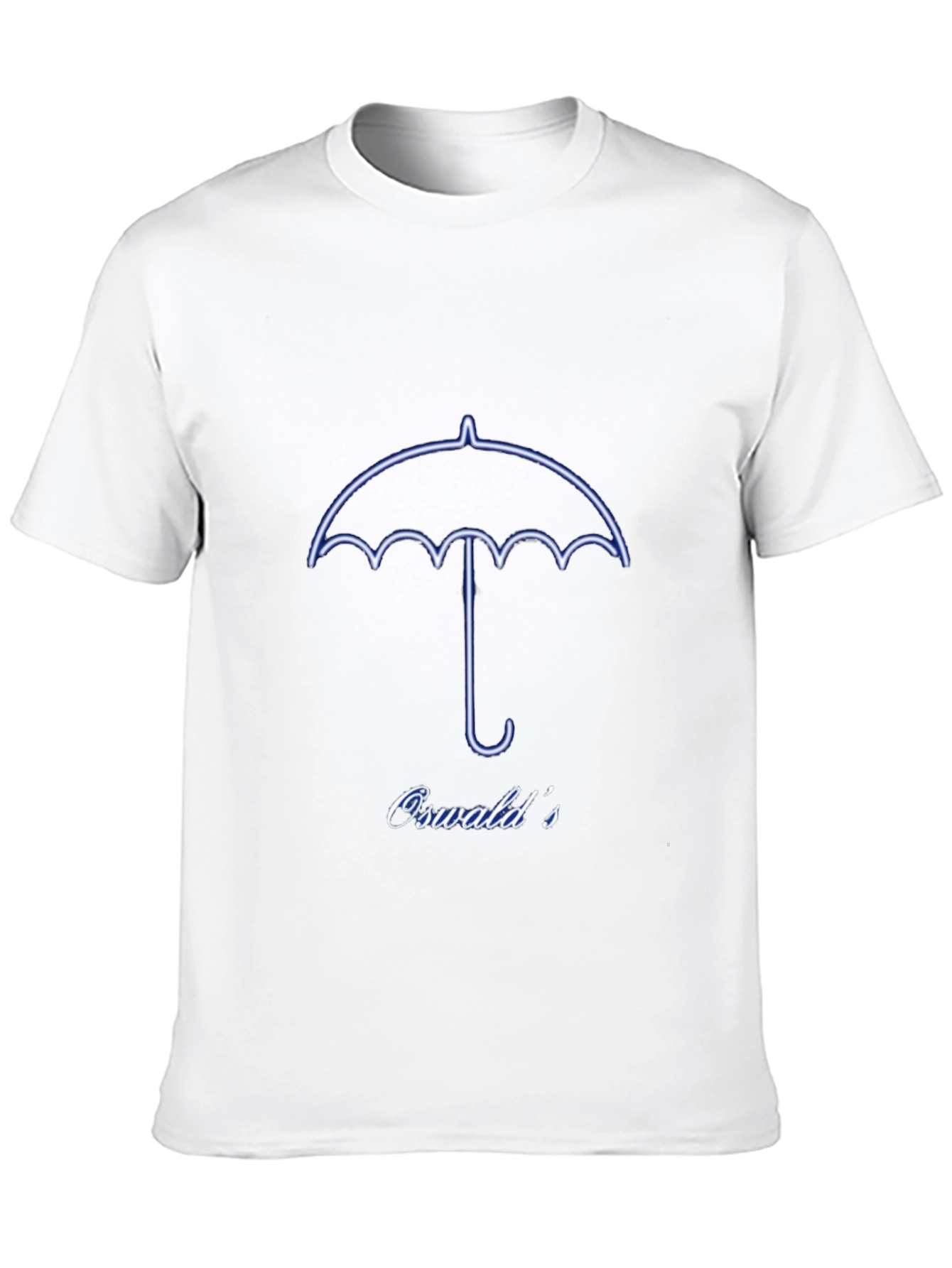 Oswalds Umbrella Graphic Tee - Trendy Black T-Shirt