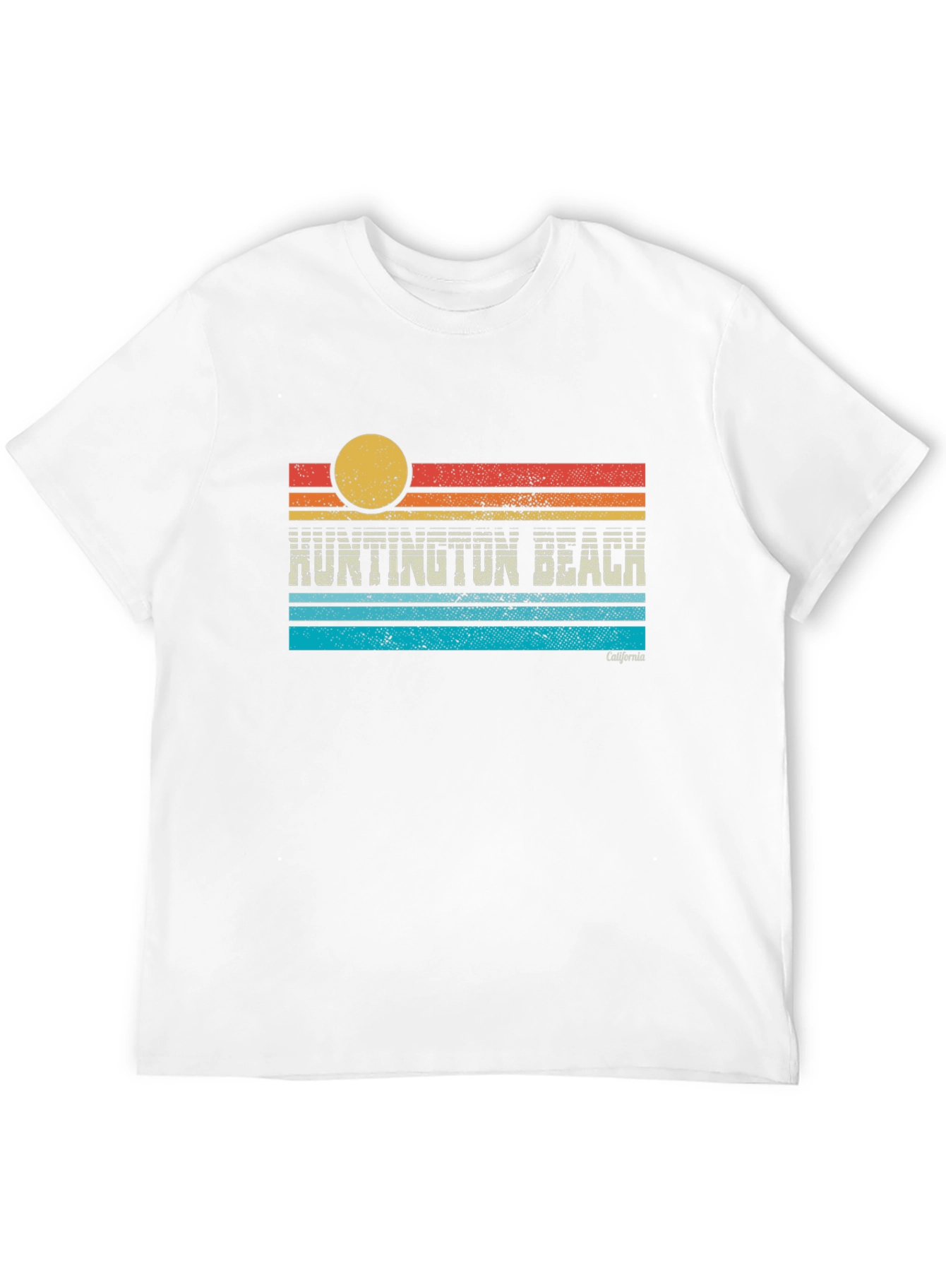 Retro Huntington Beach California Graphic Tee