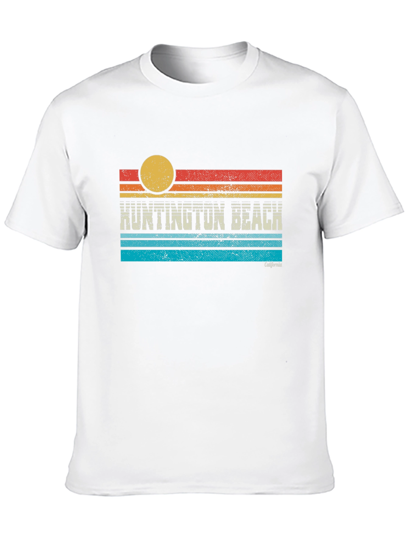 Retro Huntington Beach California Graphic Tee