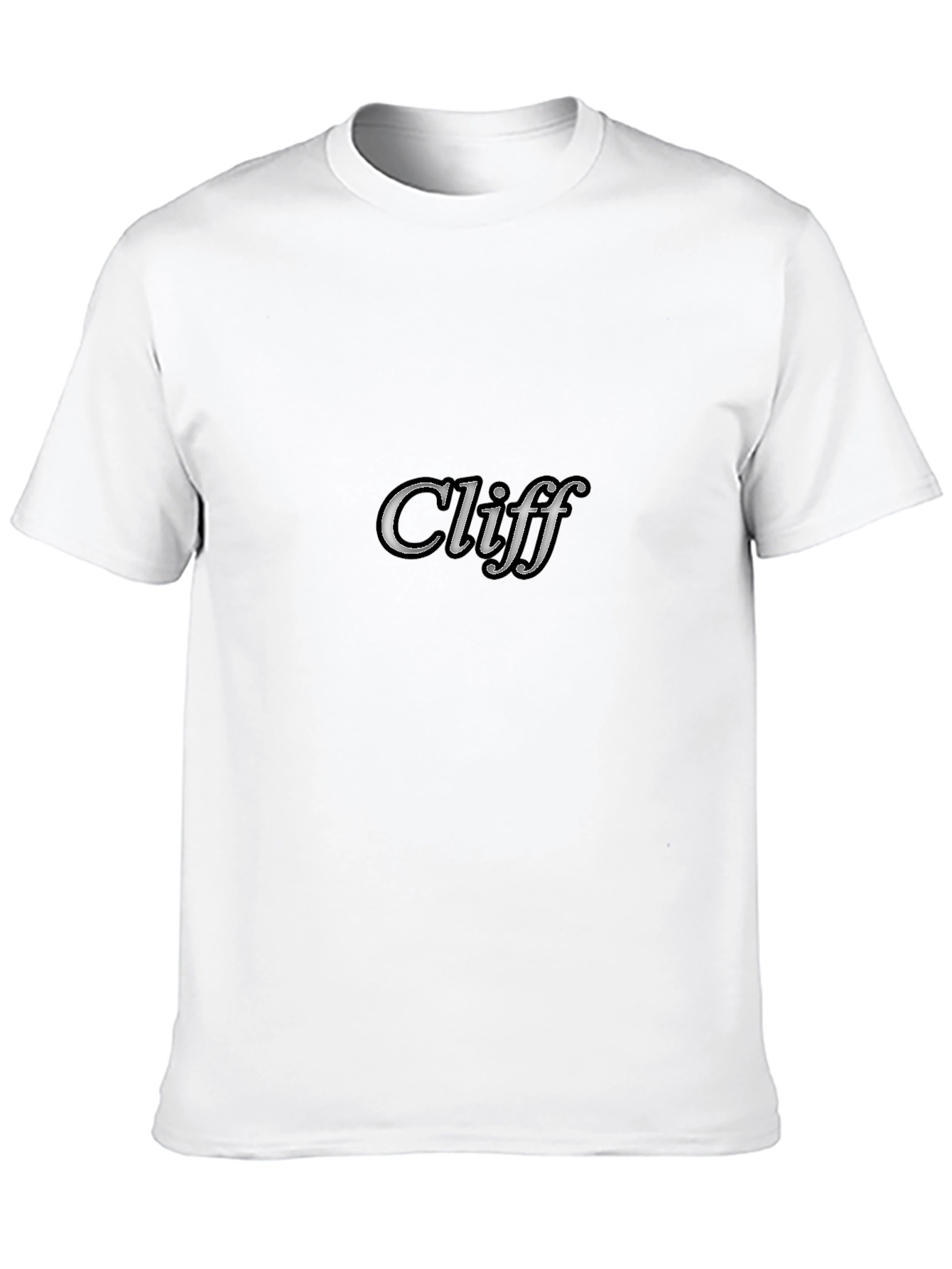 Cliff Personalized Black T-Shirt