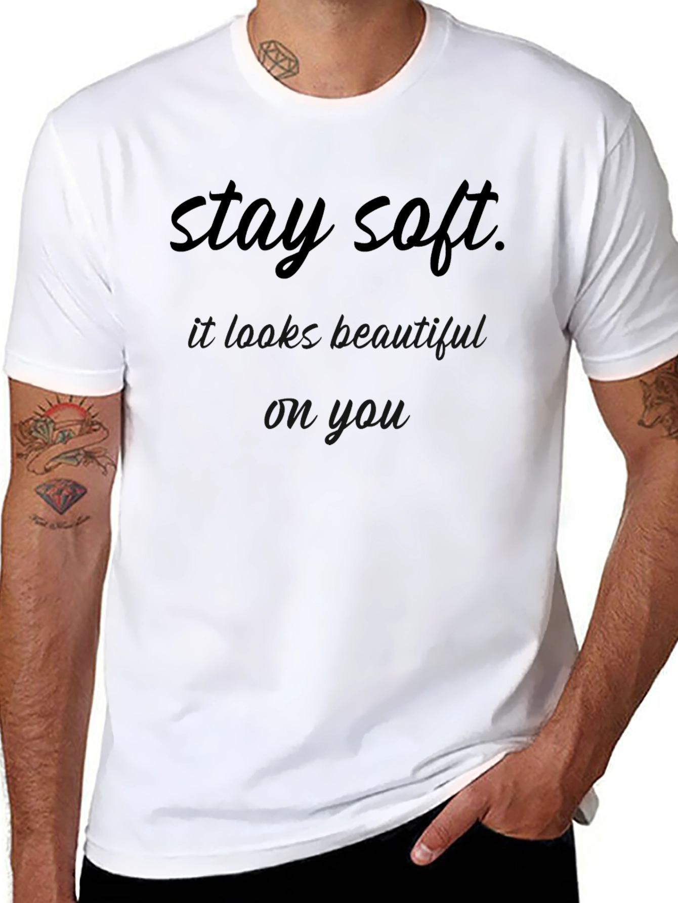 Stay Soft Graphic Print T-Shirt