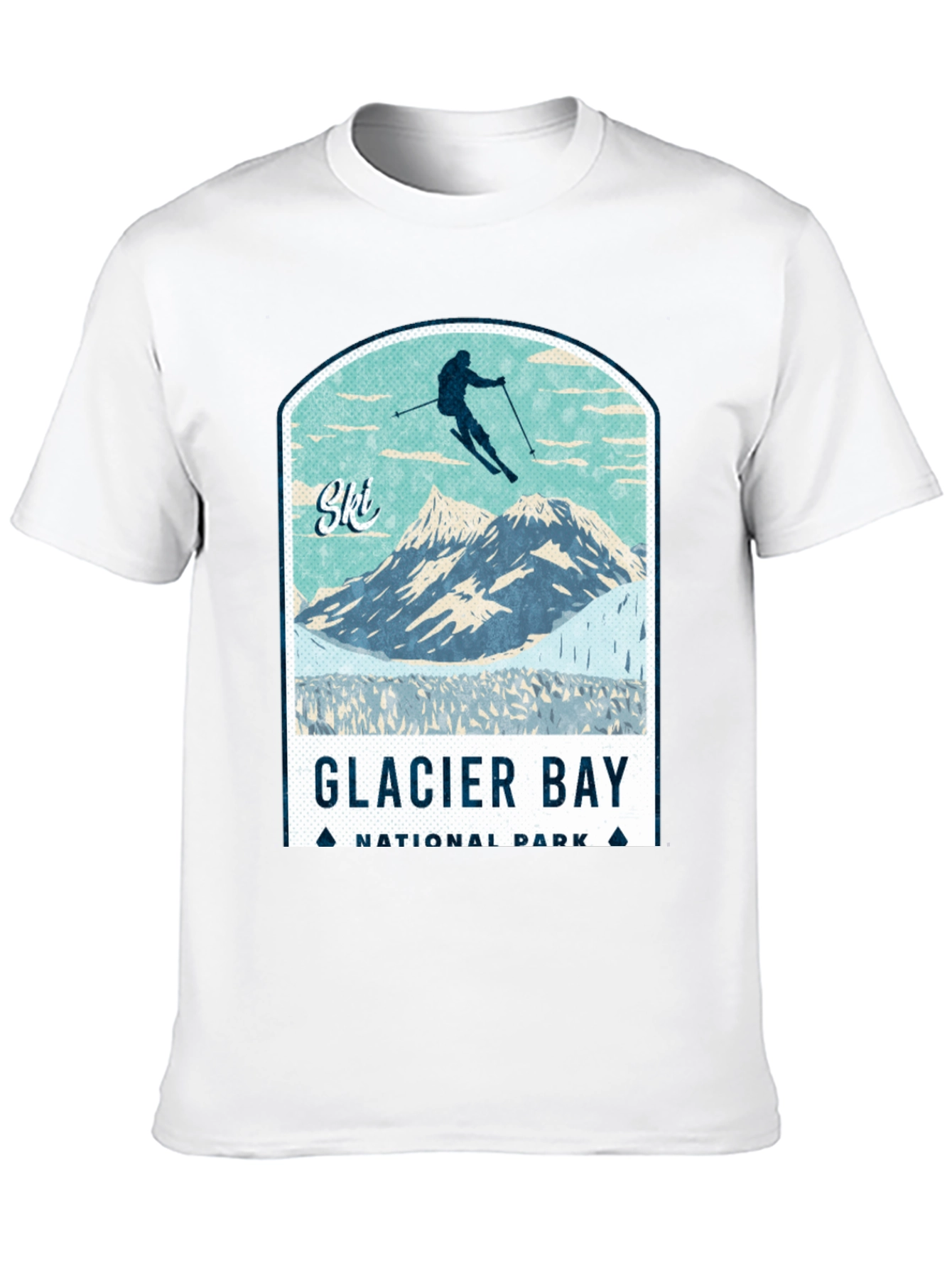 Glacier Bay National Park Ski T-Shirt