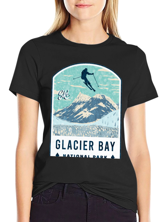 Glacier Bay National Park Ski T-Shirt