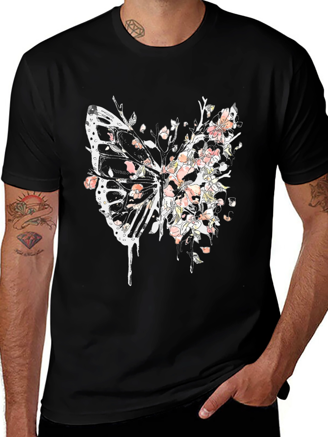 Butterfly Floral Graphic Tee