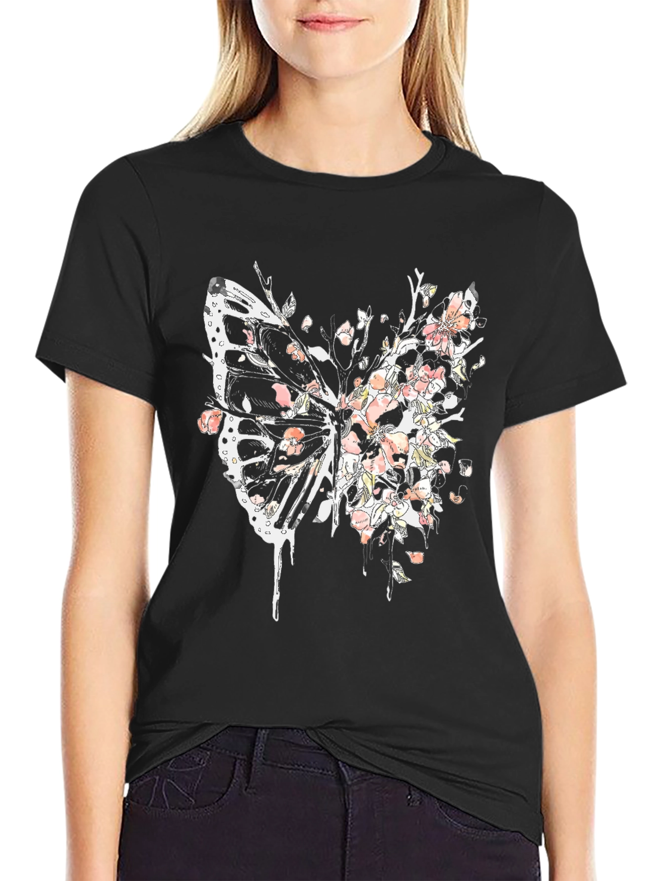 Butterfly Floral Graphic Tee