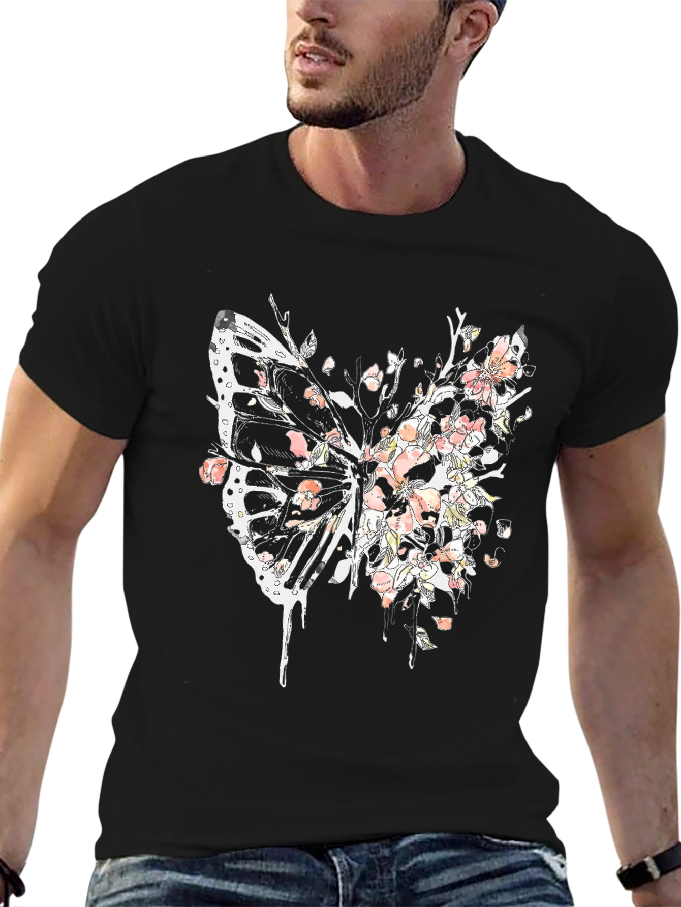 Butterfly Floral Graphic Tee