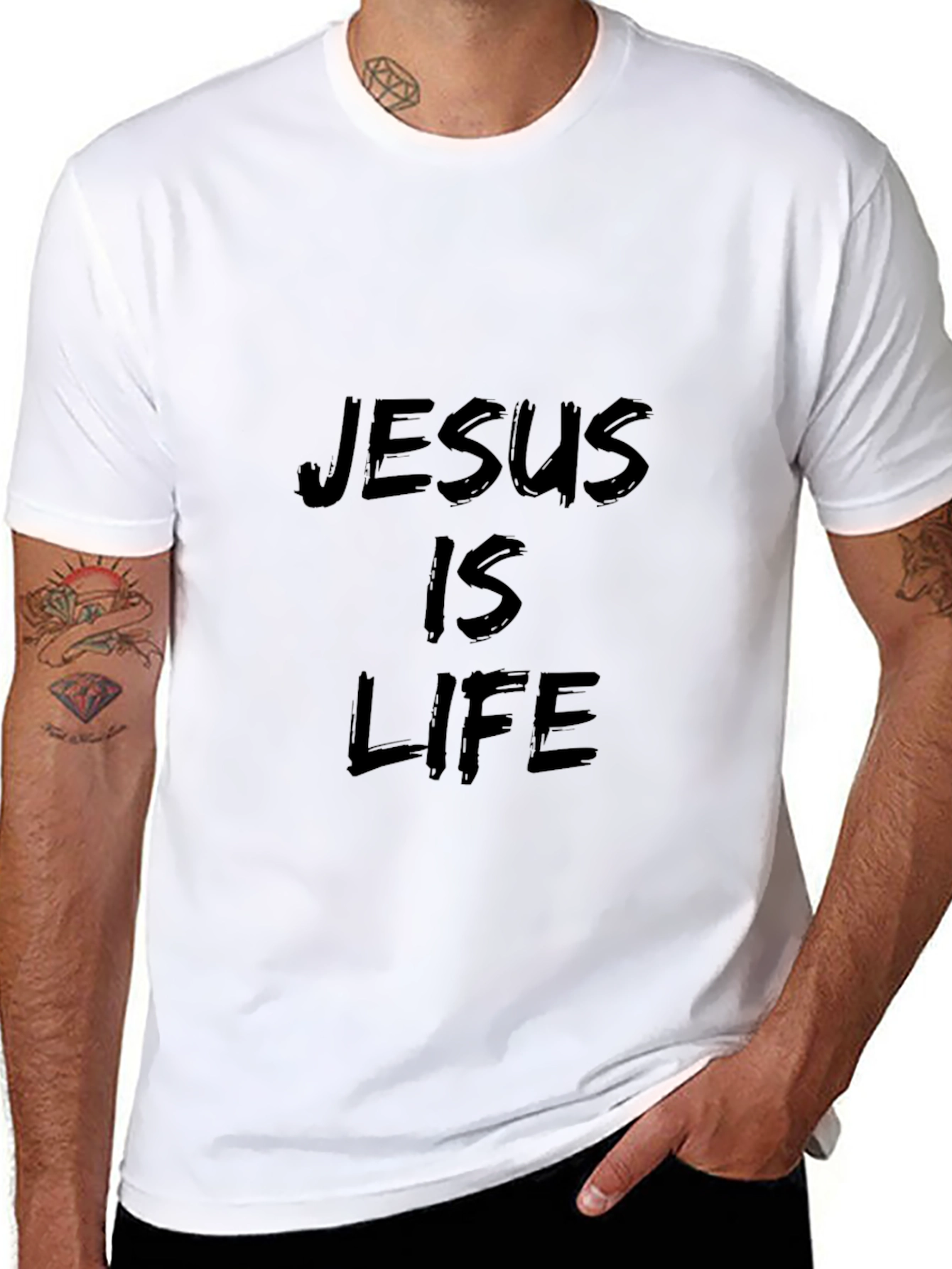 Jesus is Life Black T-Shirt