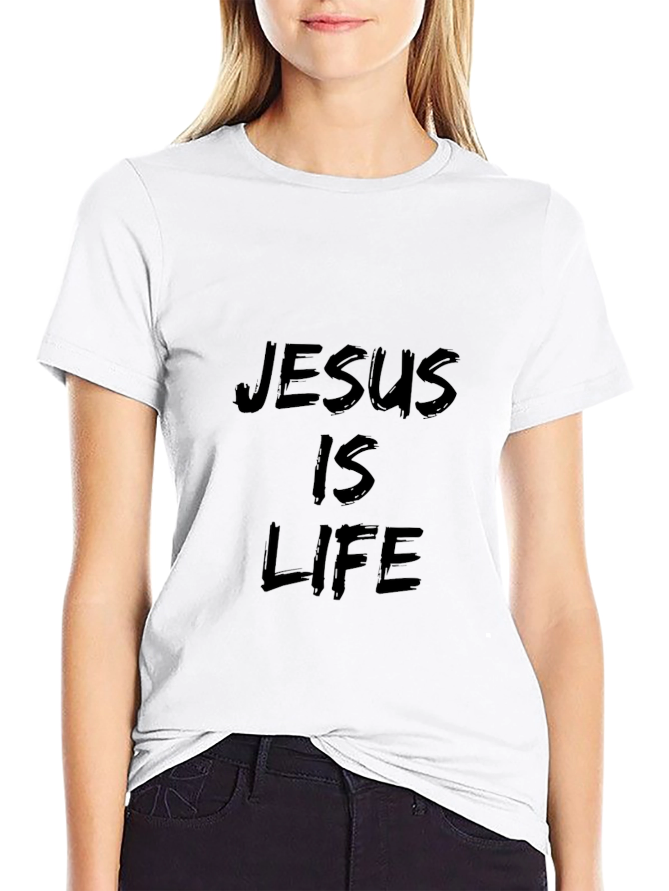 Jesus is Life Black T-Shirt
