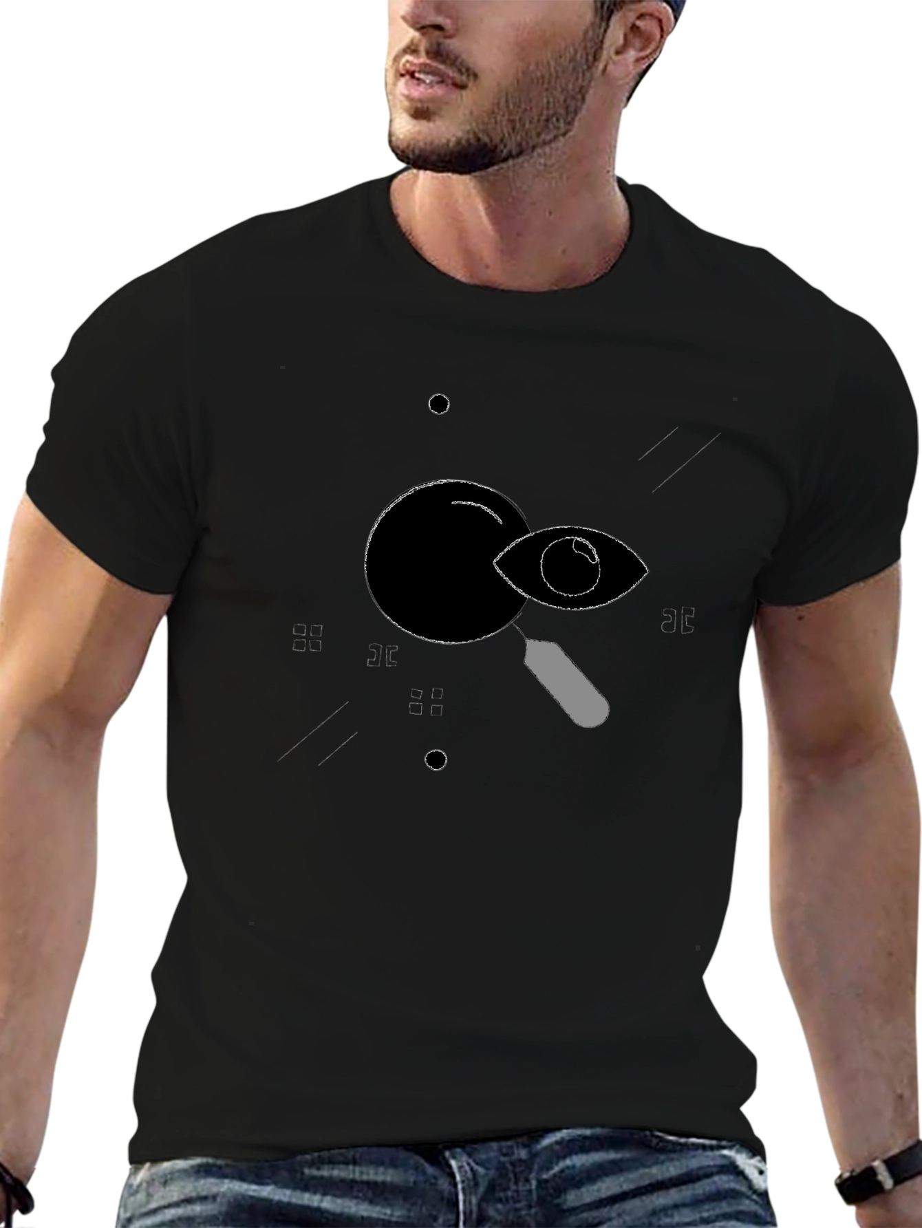 Eye See You T-Shirt - Black Graphic Tee