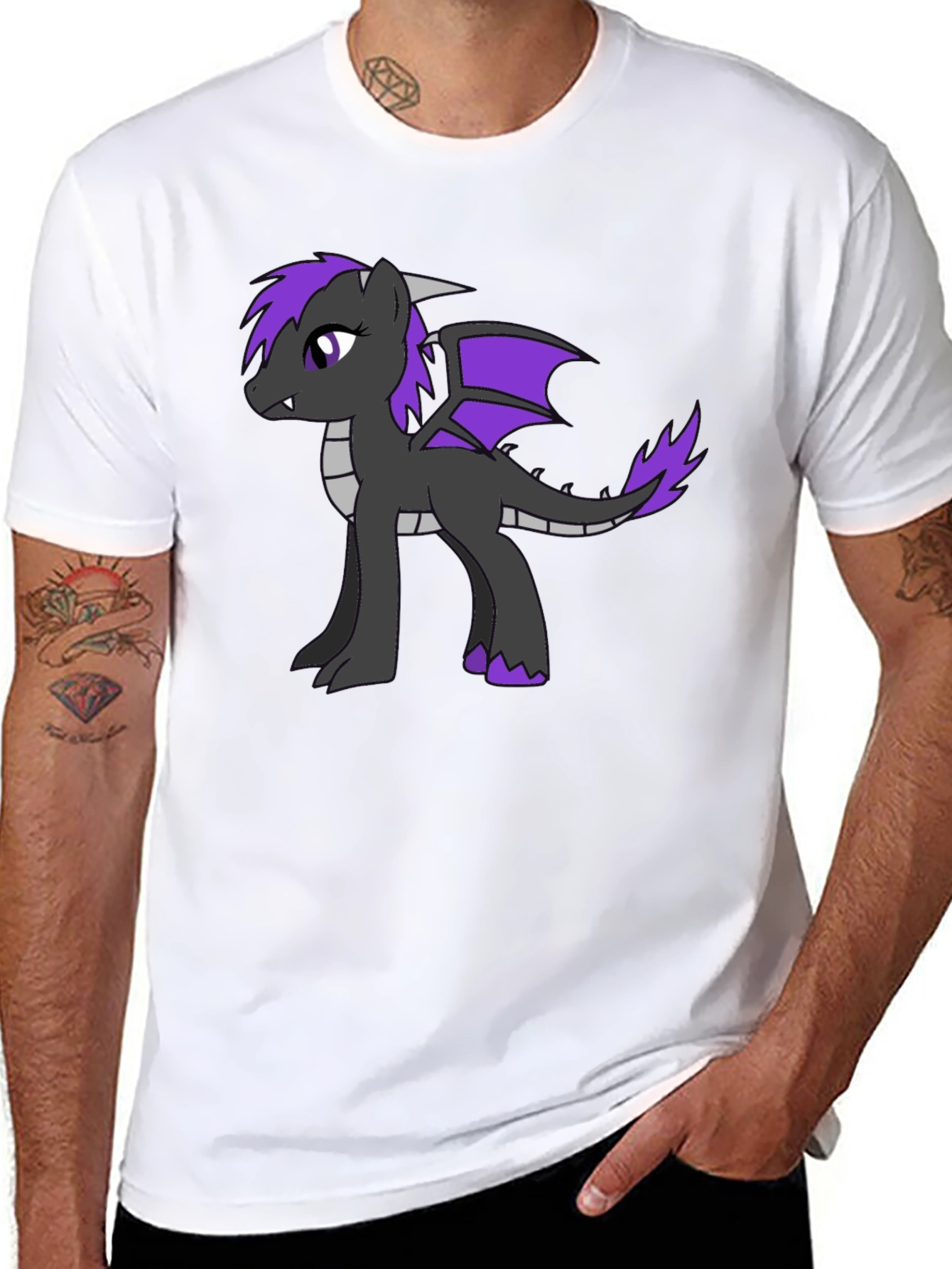 Pony Dragon T-Shirt - Unique Graphic Tee
