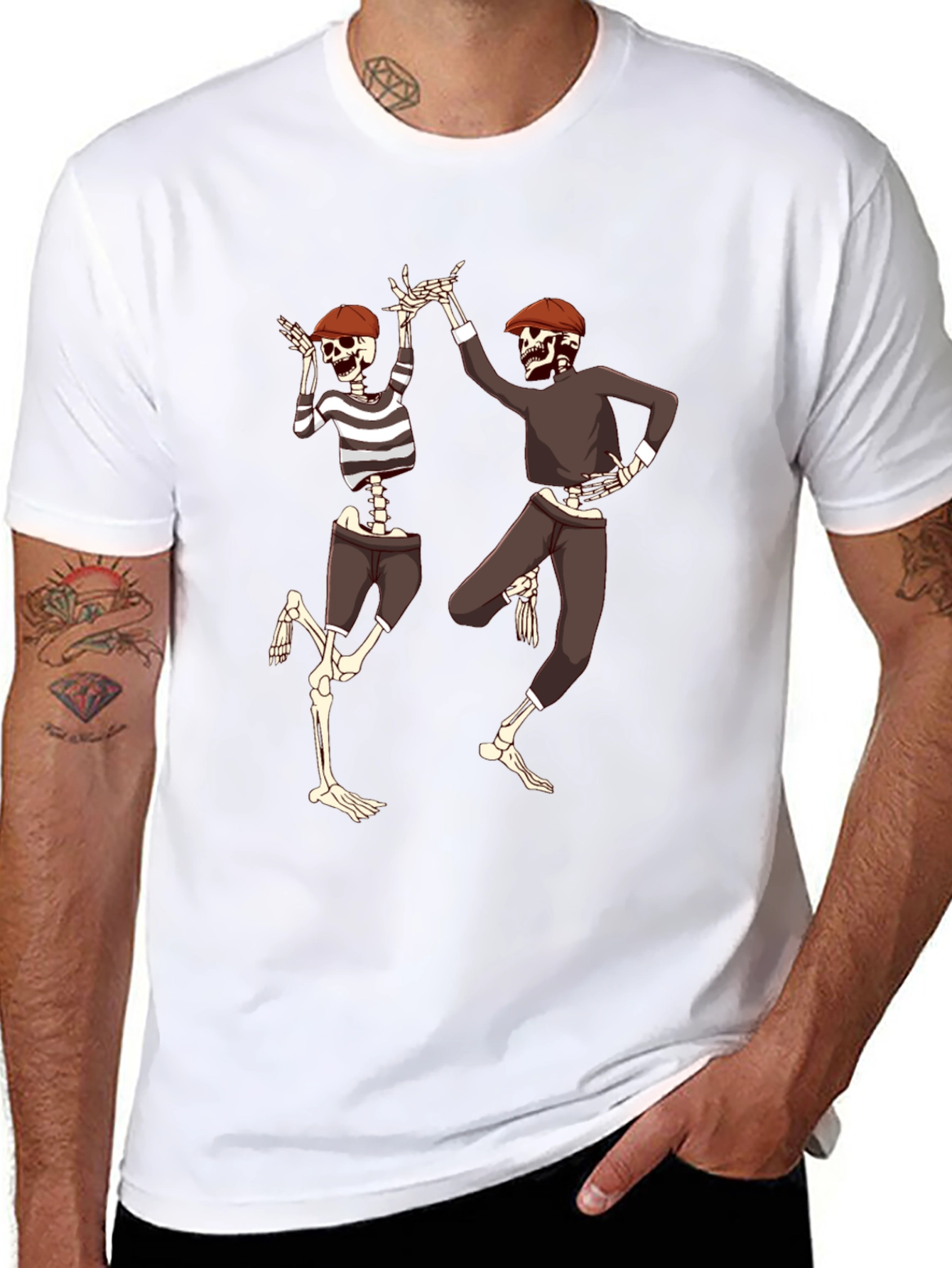 Dancing Skeletons Graphic Tee