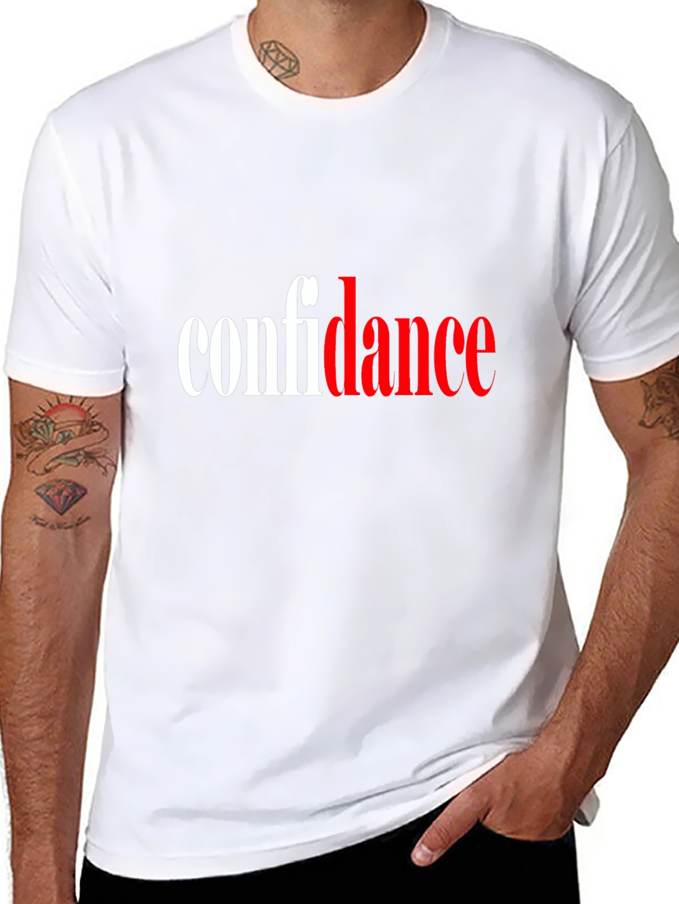 Confidence T-Shirt - Black Cotton Blend