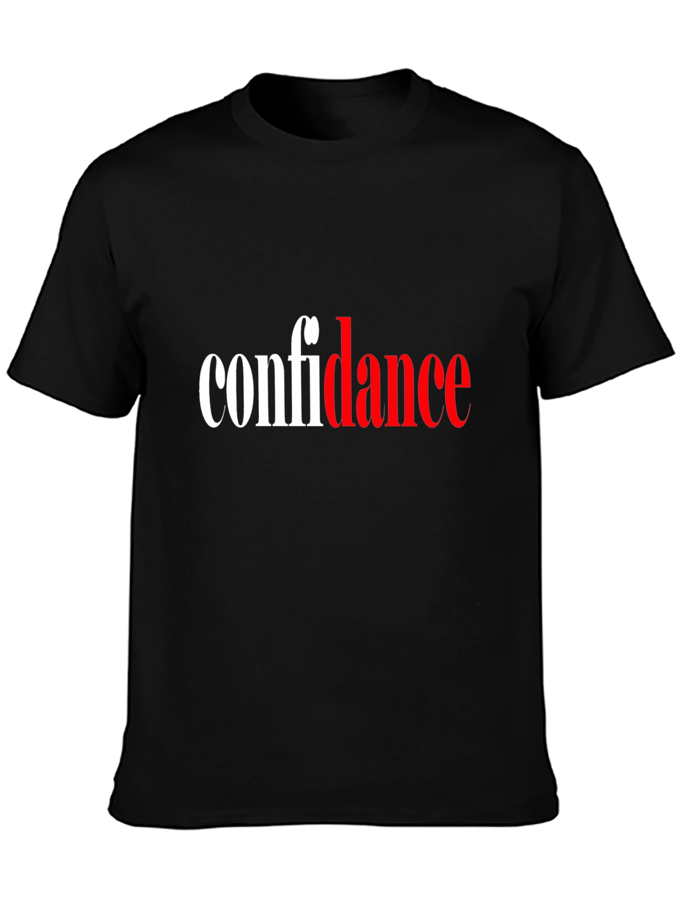 Confidence T-Shirt - Black Cotton Blend