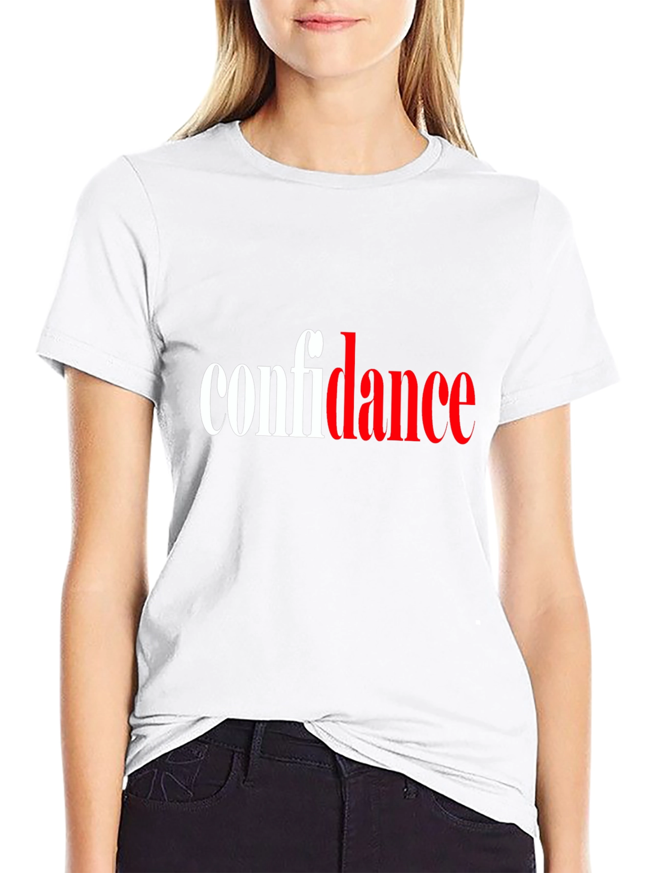 Confidence T-Shirt - Black Cotton Blend