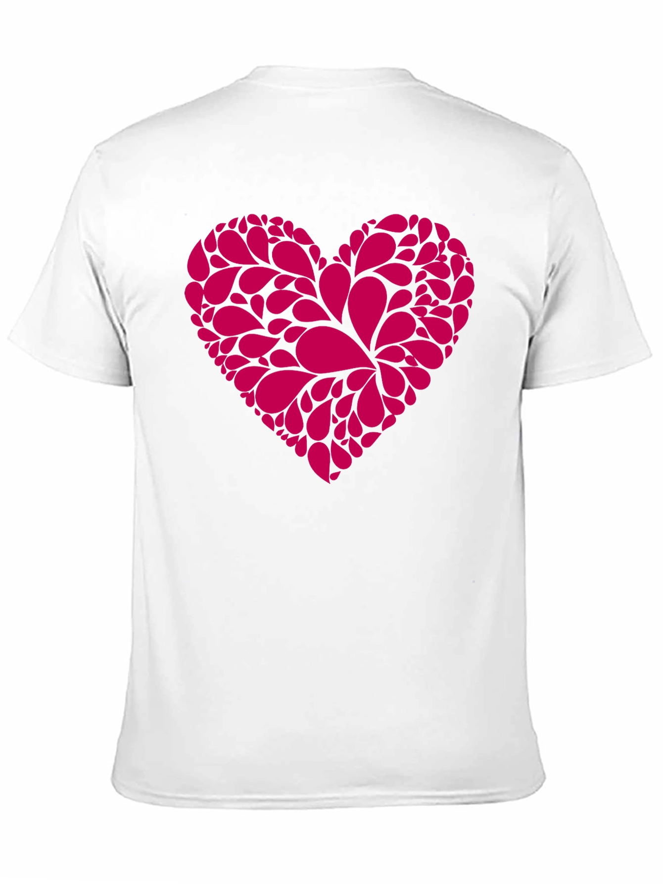 Heart Graphic Tee - Stylish Black Cotton T-Shirt