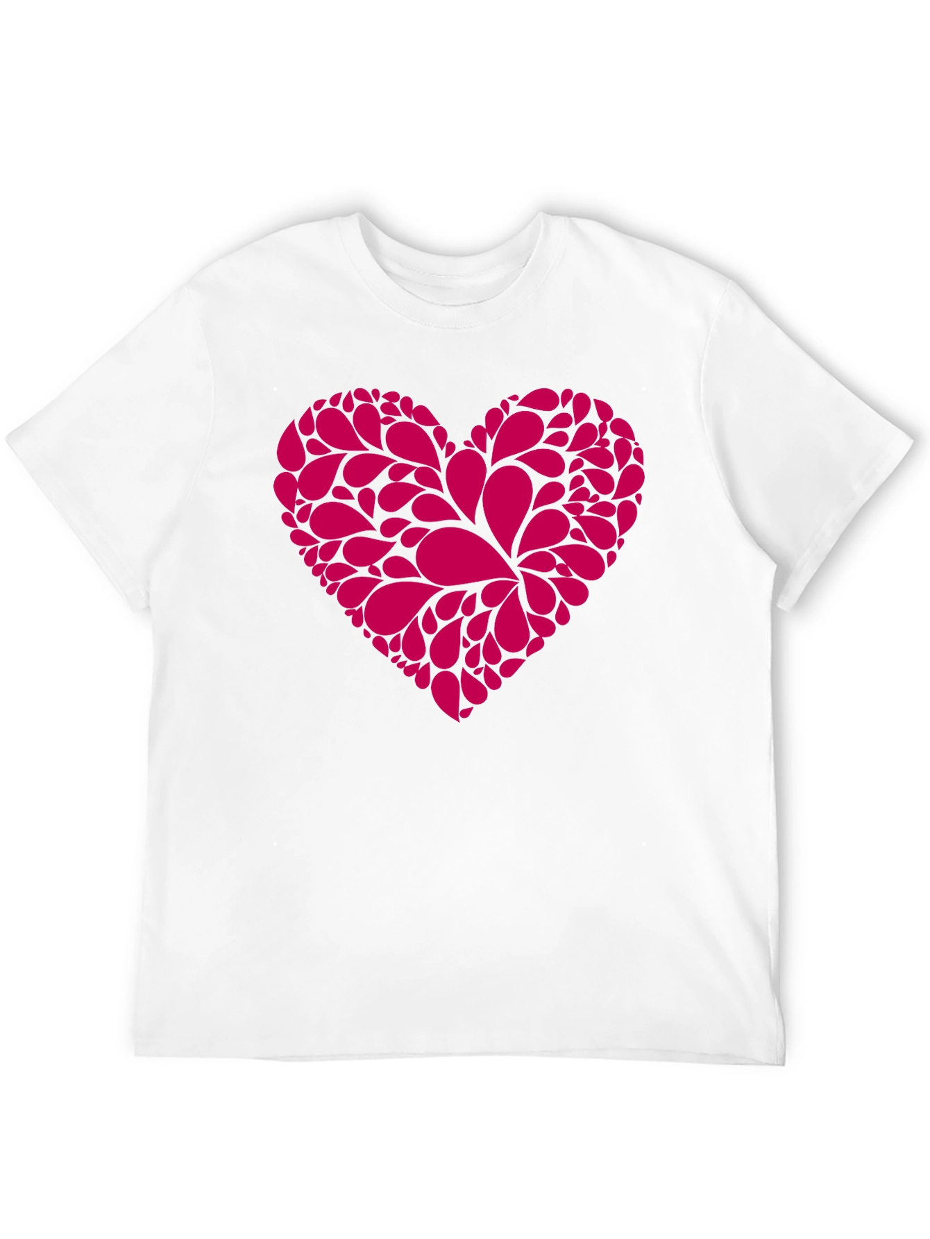 Heart Graphic Tee - Stylish Black Cotton T-Shirt
