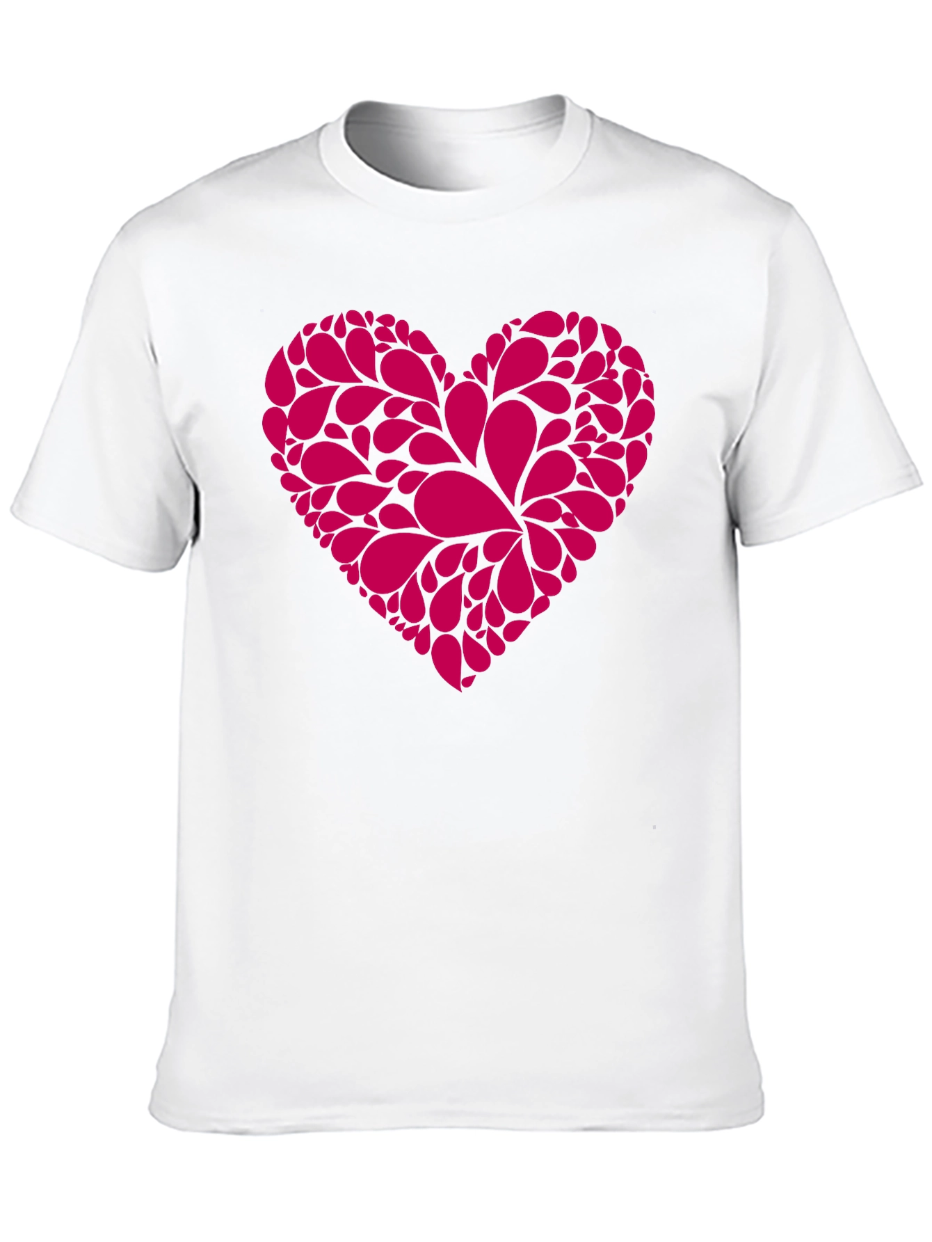Heart Graphic Tee - Stylish Black Cotton T-Shirt