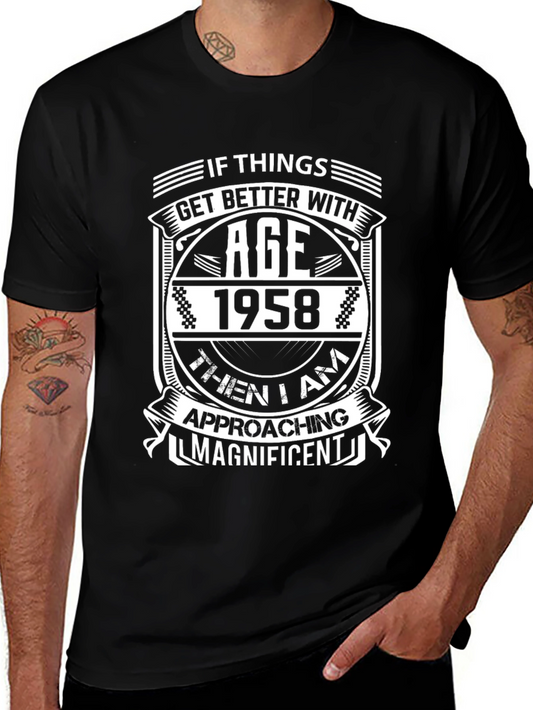Vintage 1958 Birthday T-Shirt - If Things Get Better With Age