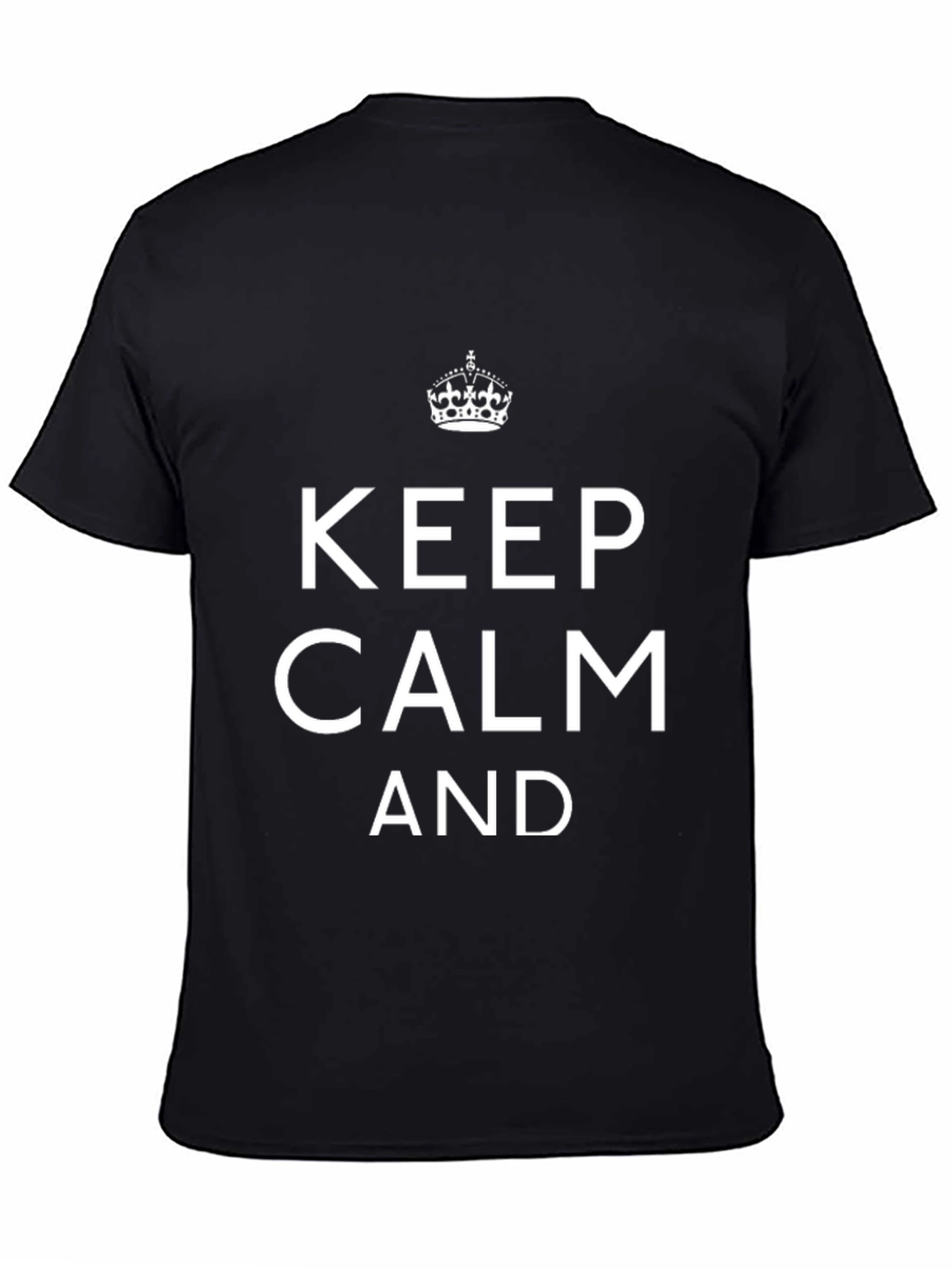 Keep Calm Graphic Tee - Classic Black