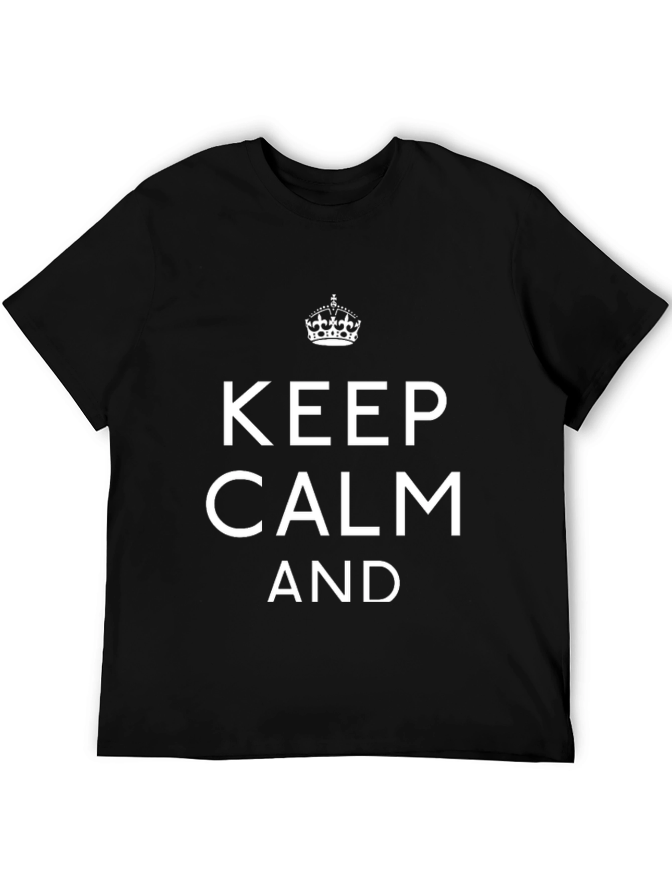 Keep Calm Graphic Tee - Classic Black