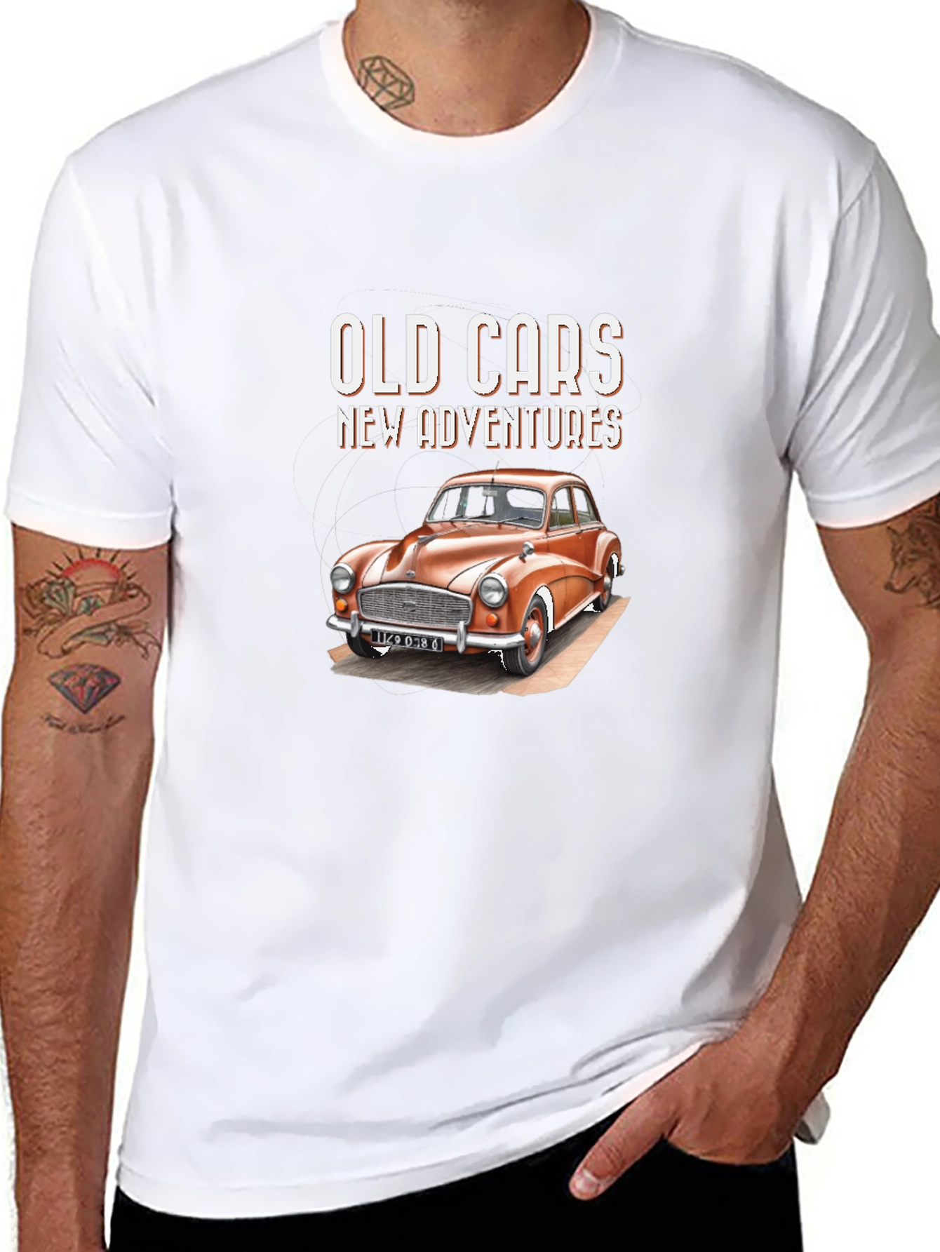 Old Cars New Adventures Graphic T-Shirt